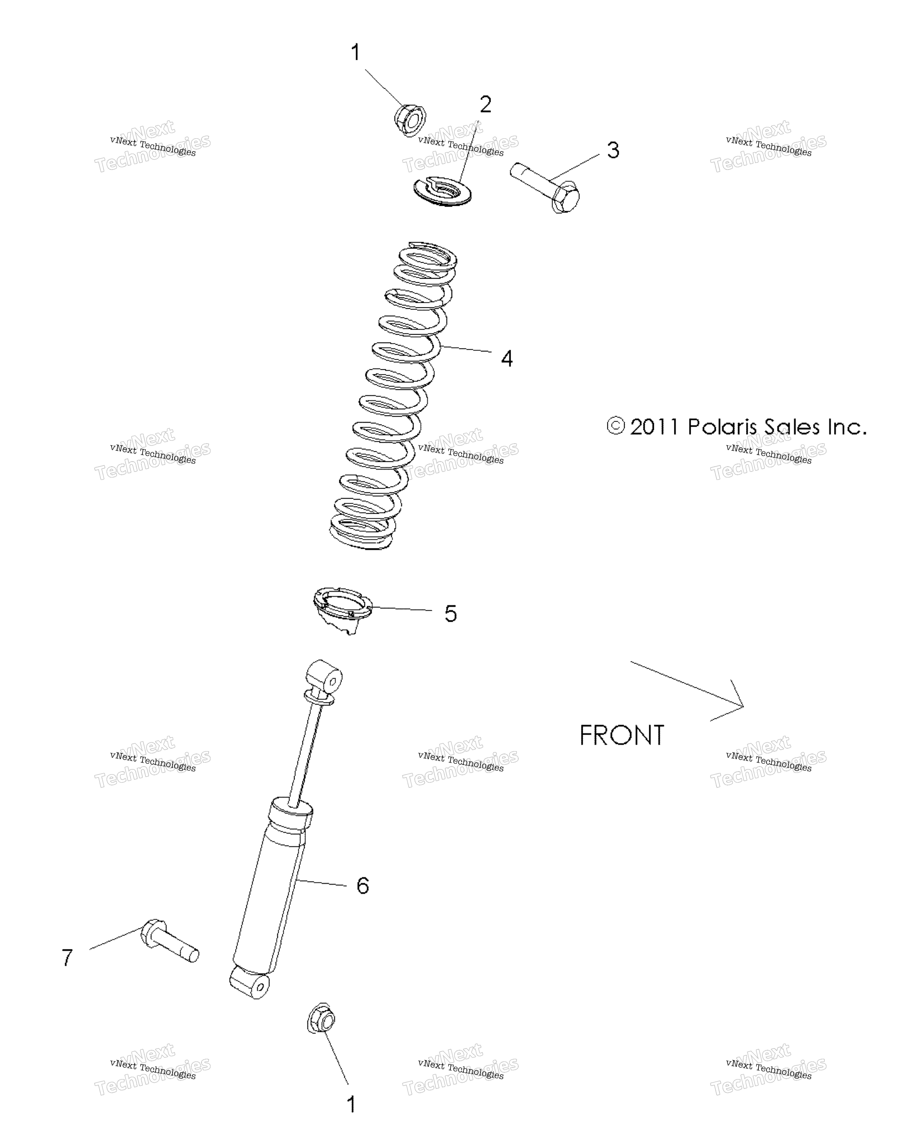 Подвеска, задний амортизатор Mounting