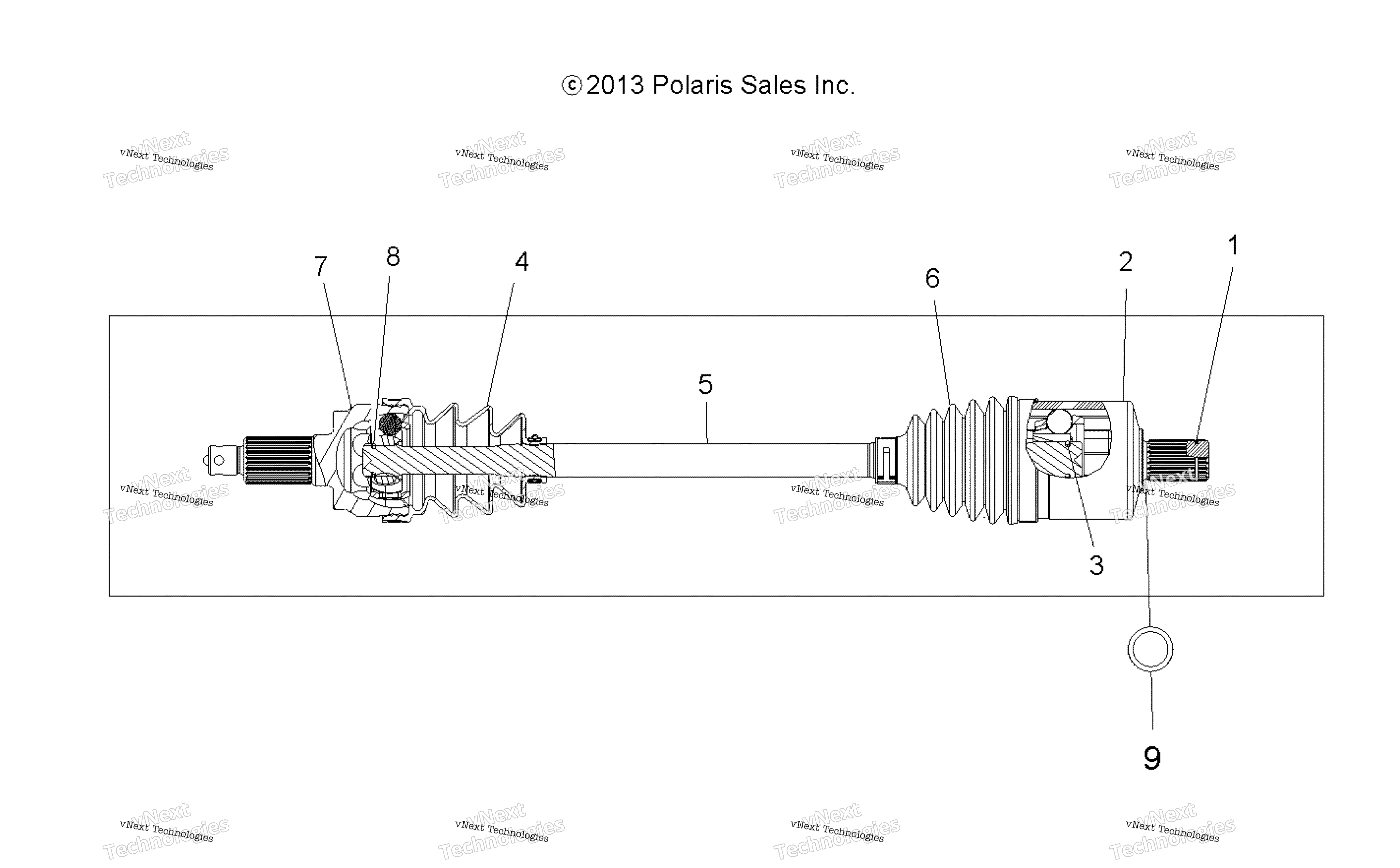 Привод Train, Drive Shaft, Front
