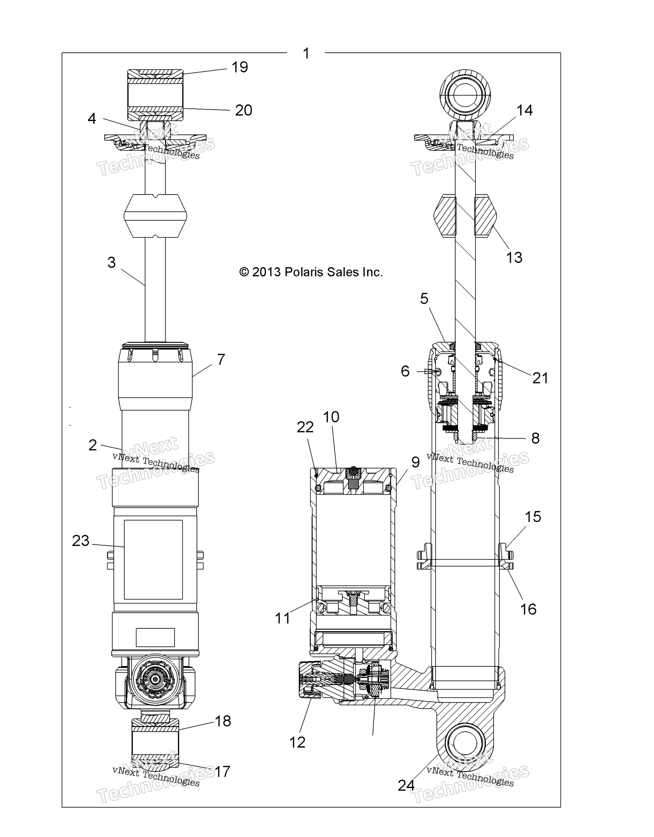 Suspension, Shock, передний