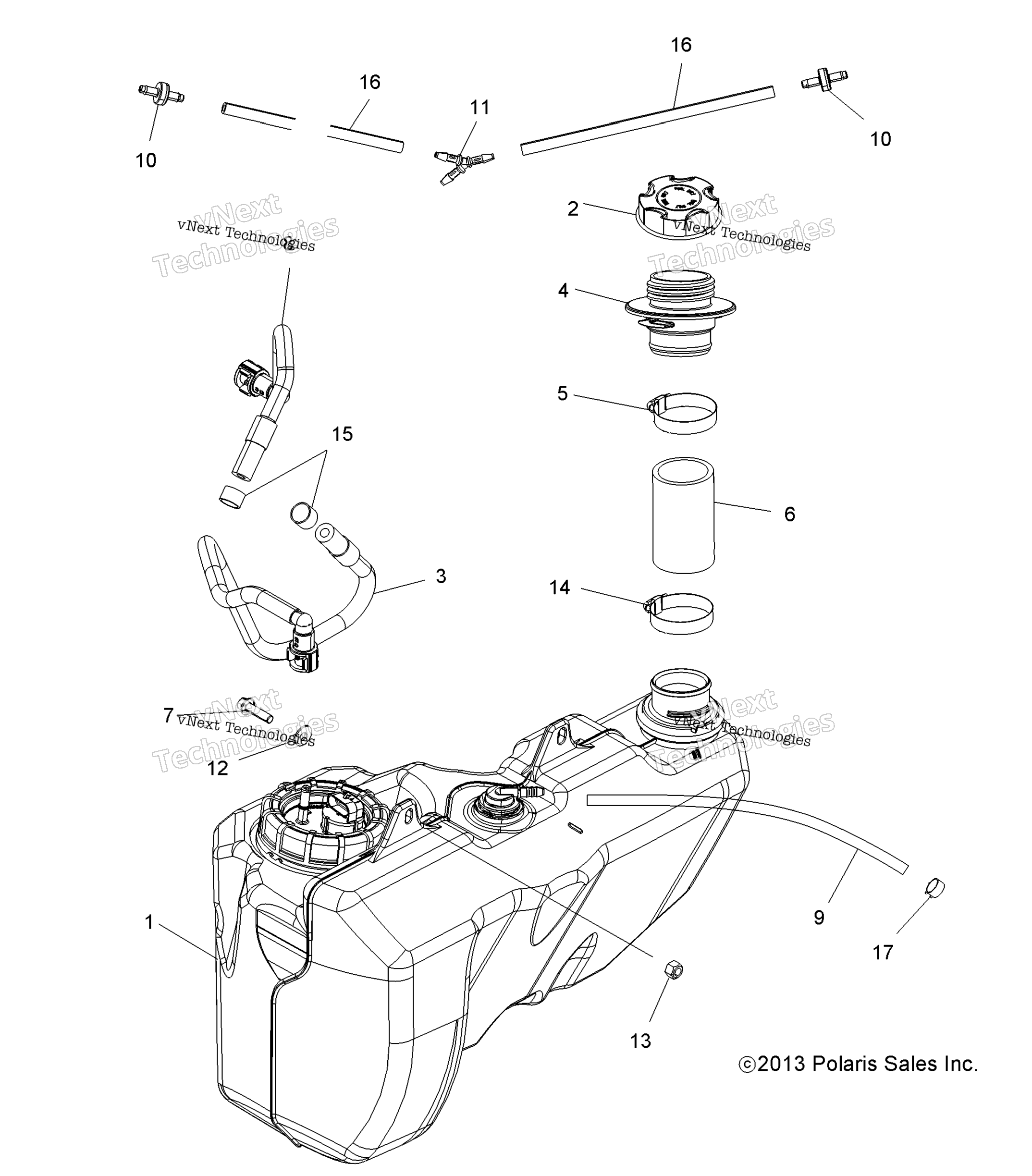 Body, топливный Tank, Main