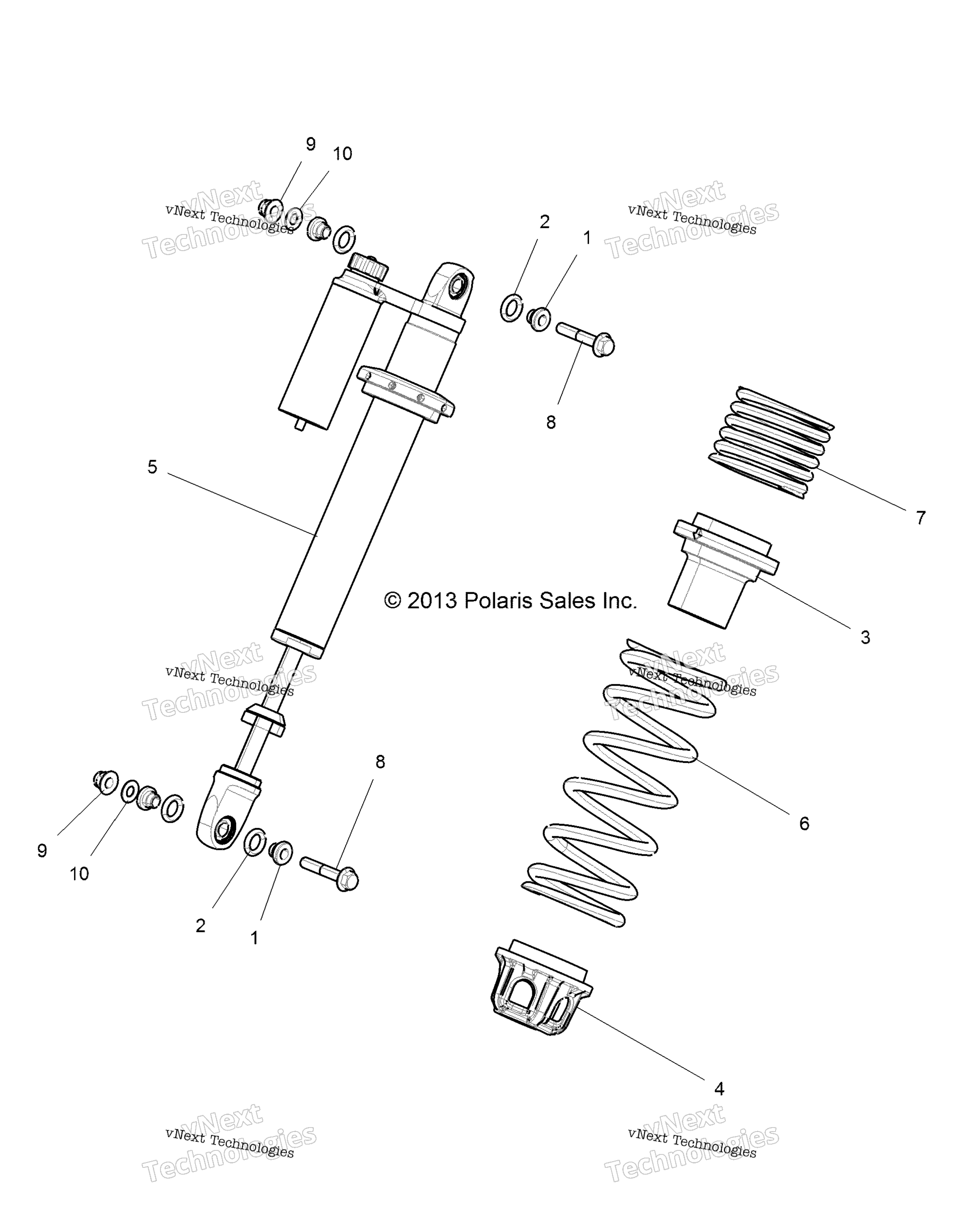 Подвеска, передний амортизатор Mounting