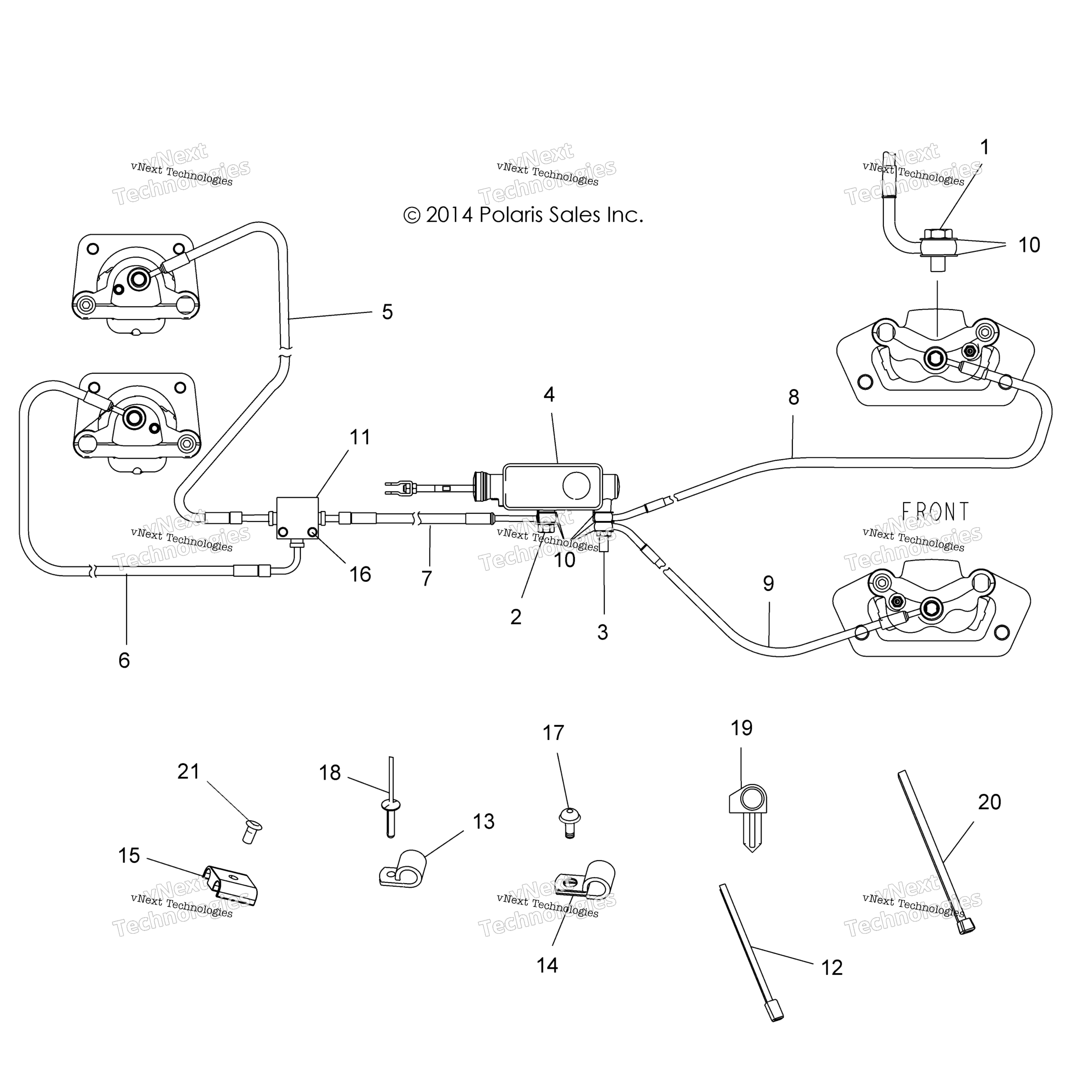 Тормоза, тормозные шланги And Master Cylinder