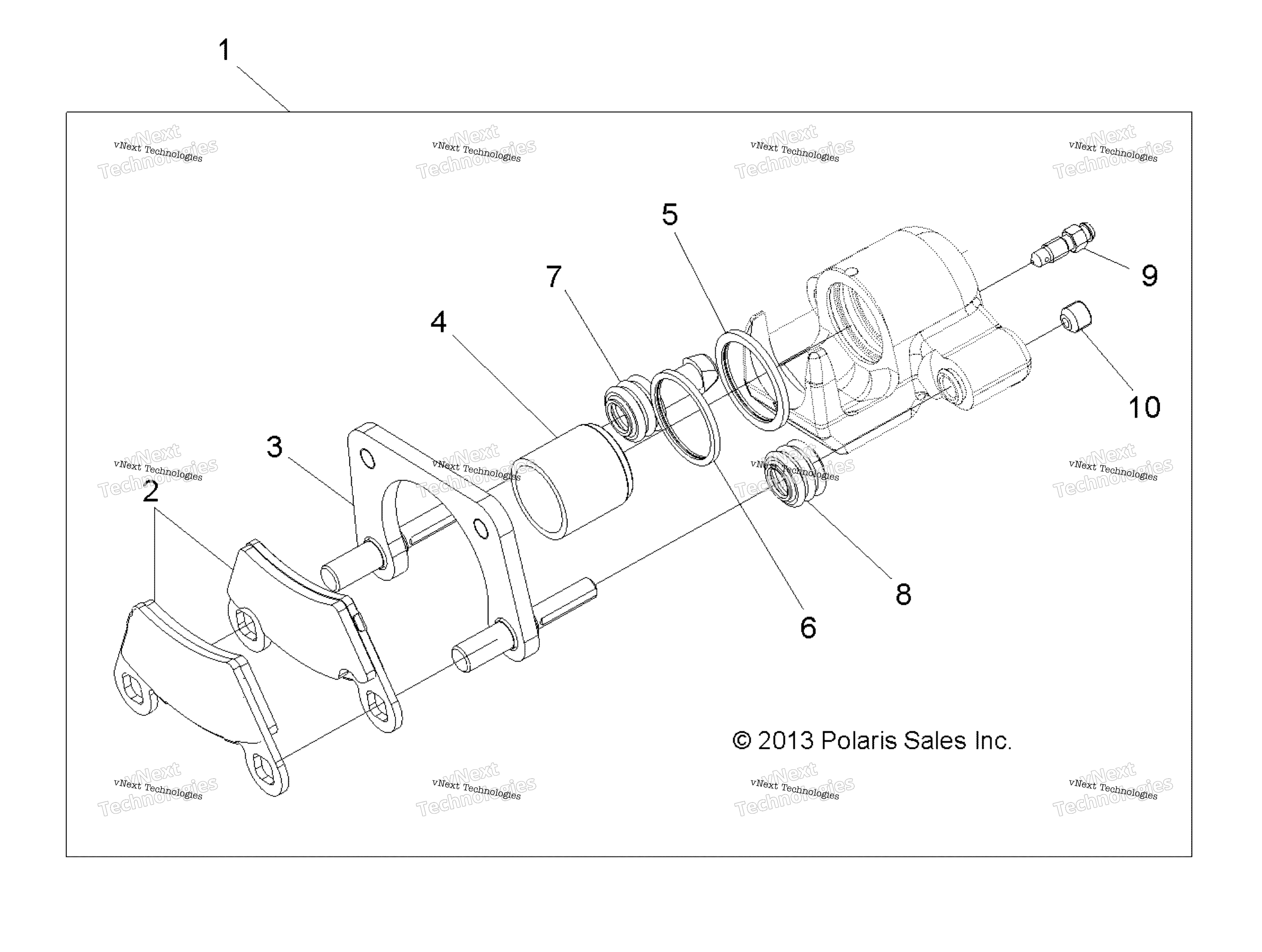 Brakes, Caliper, задний