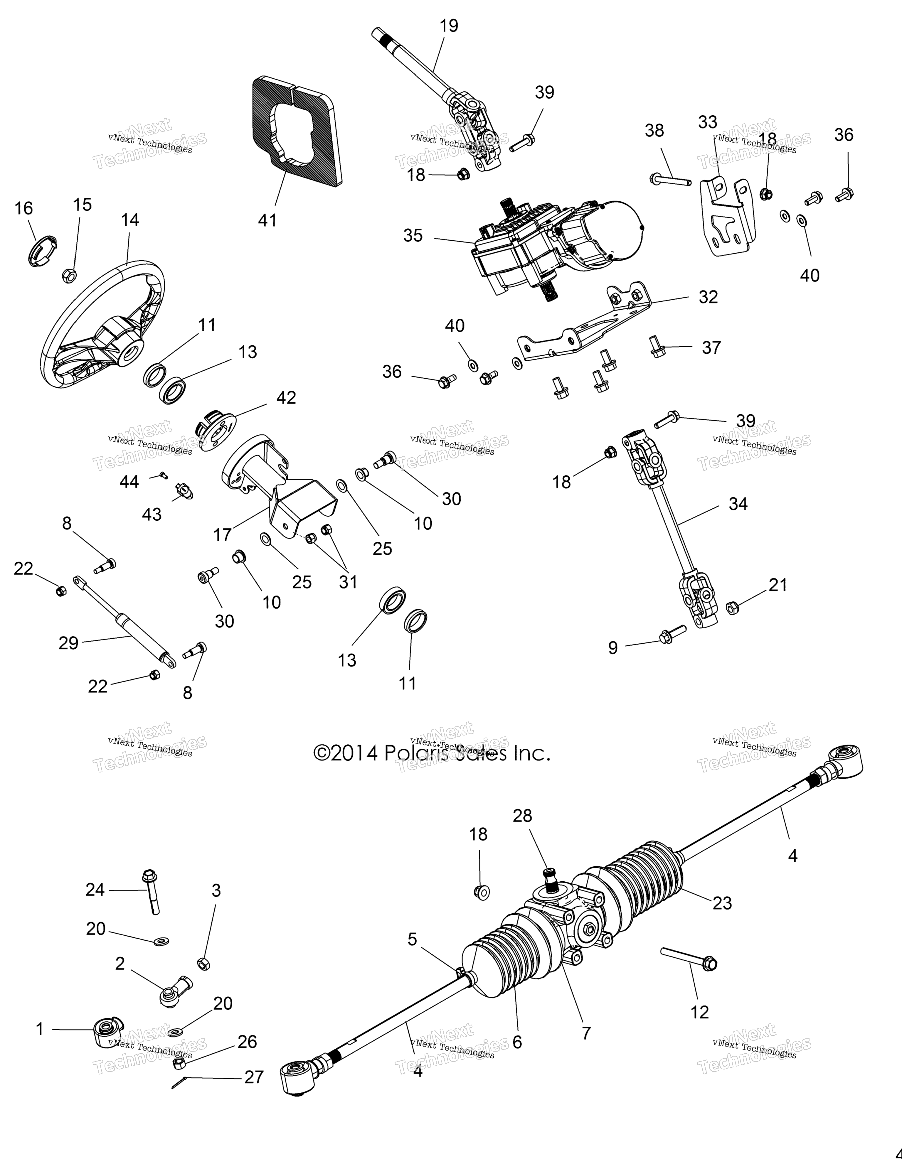 Steering, рулевое управление Asm. A15dae57ek