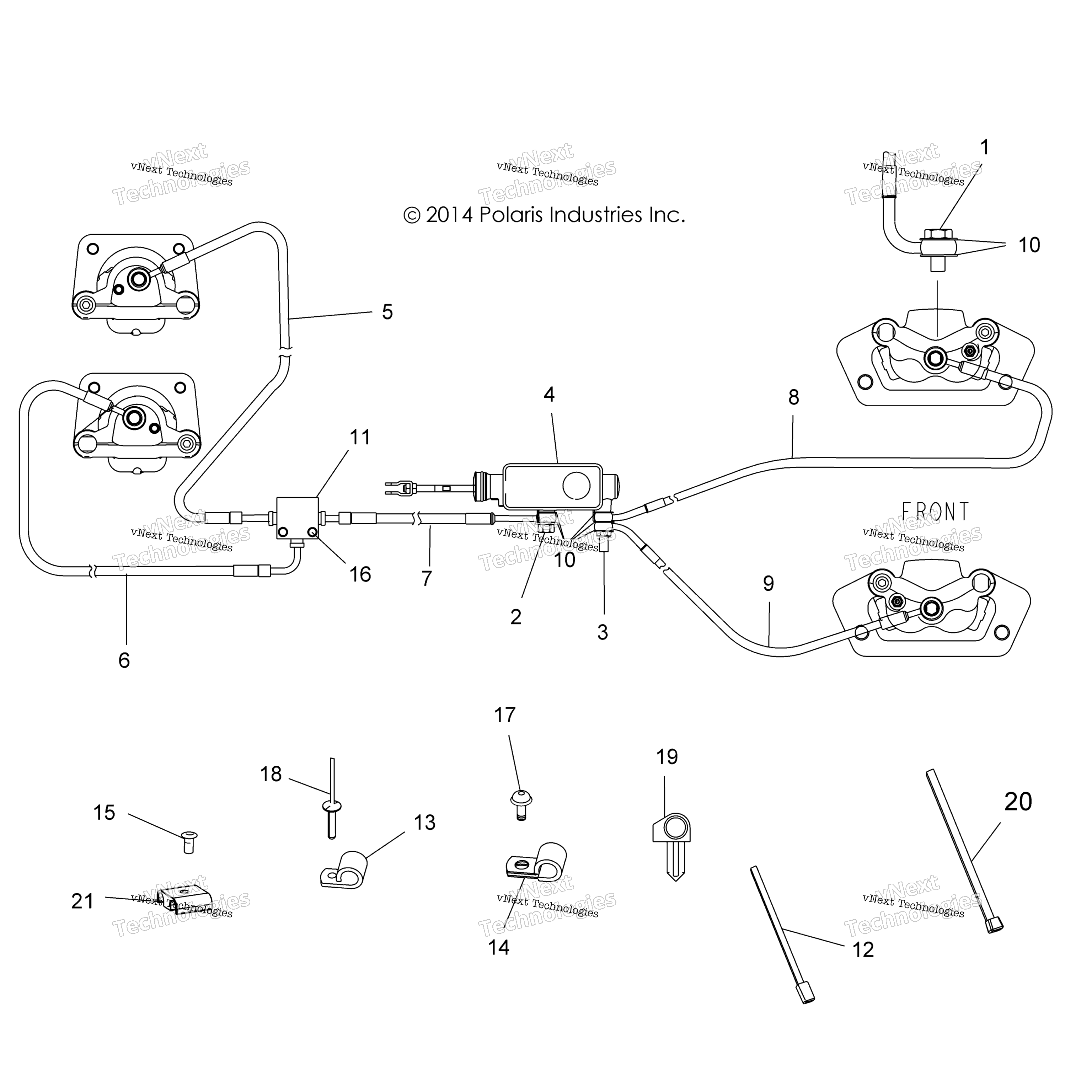 Тормоза, тормозные шланги And Master Cylinder