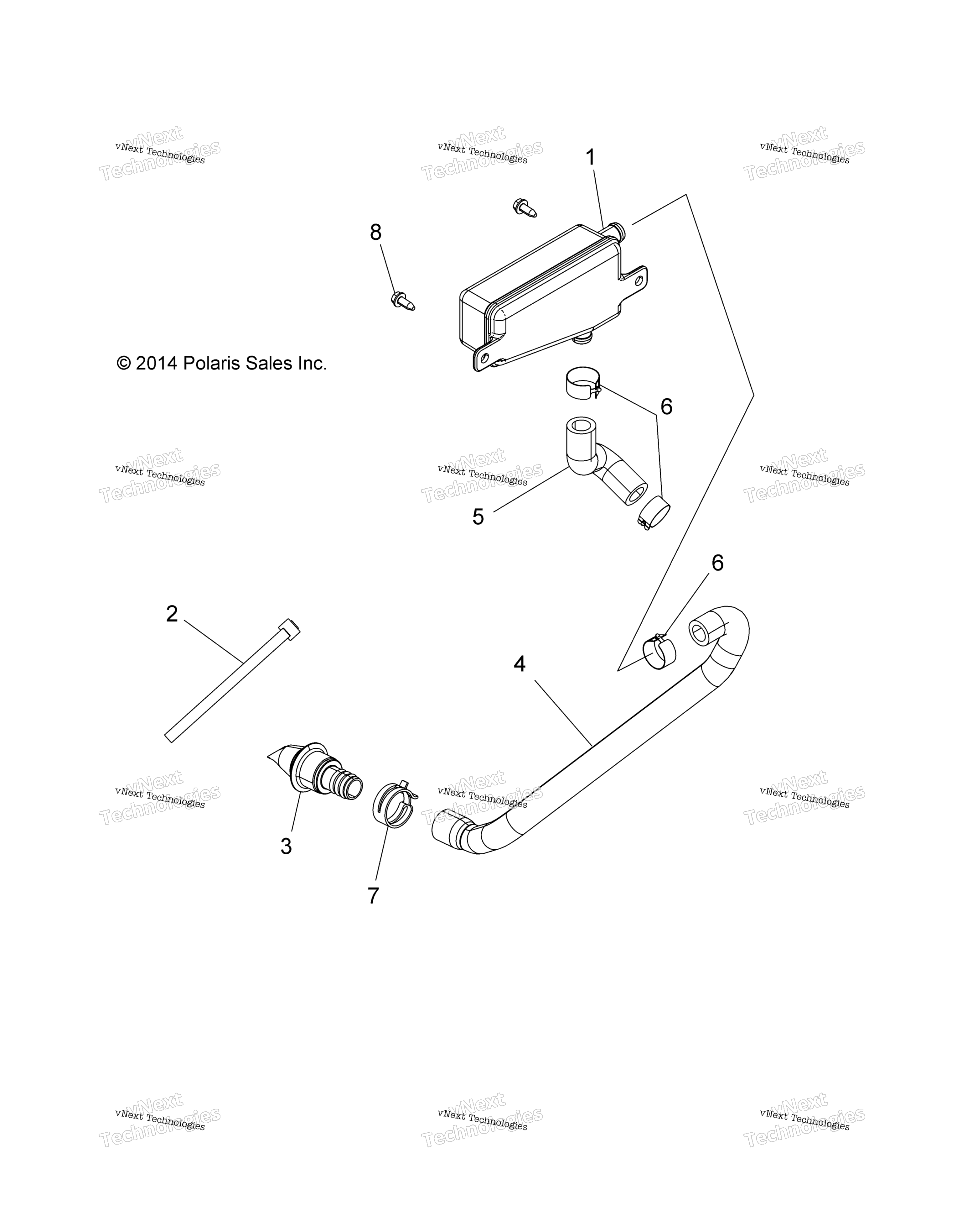 Engine, Breather шланг