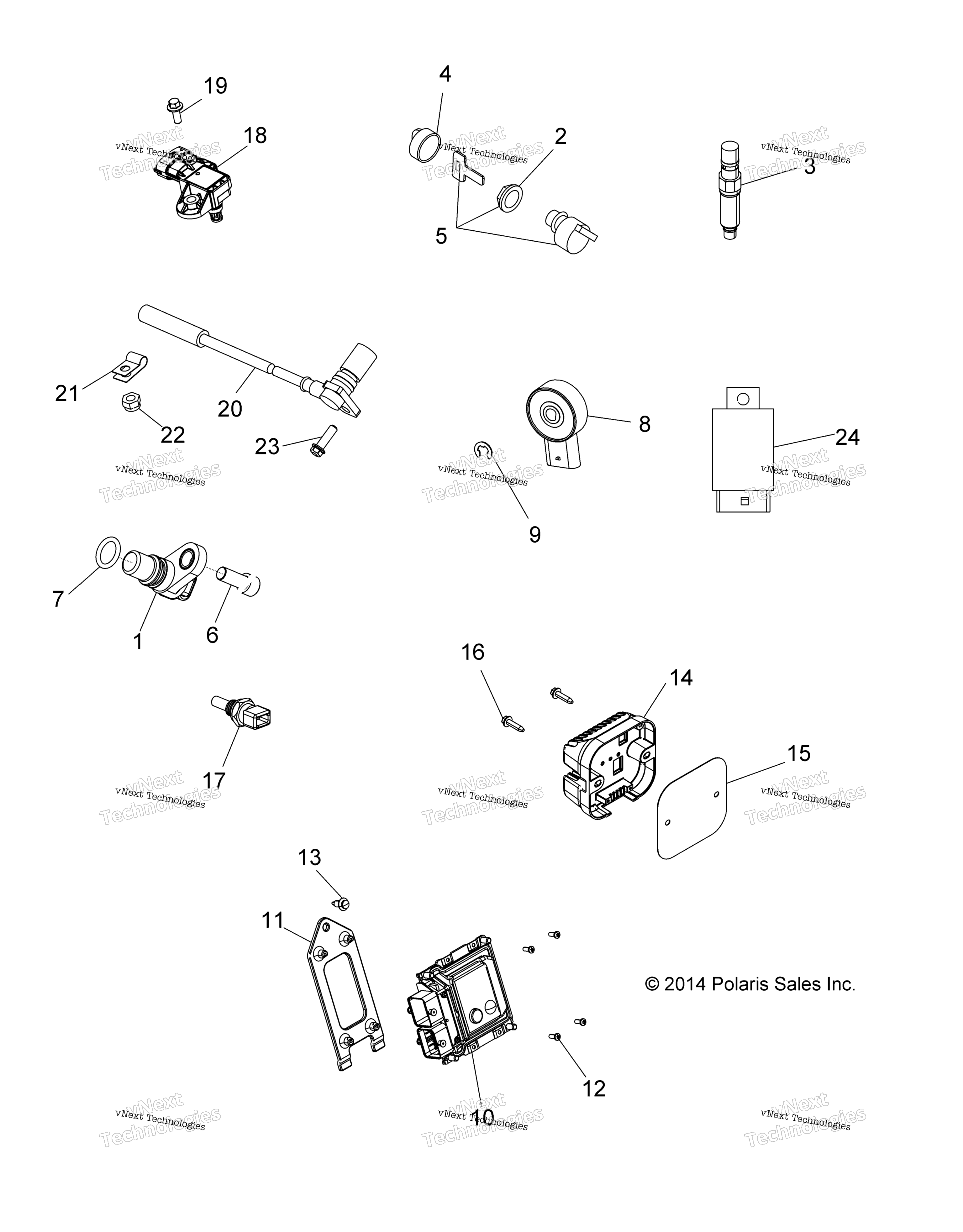 электрооборудование Switches, Sensors & Ecm