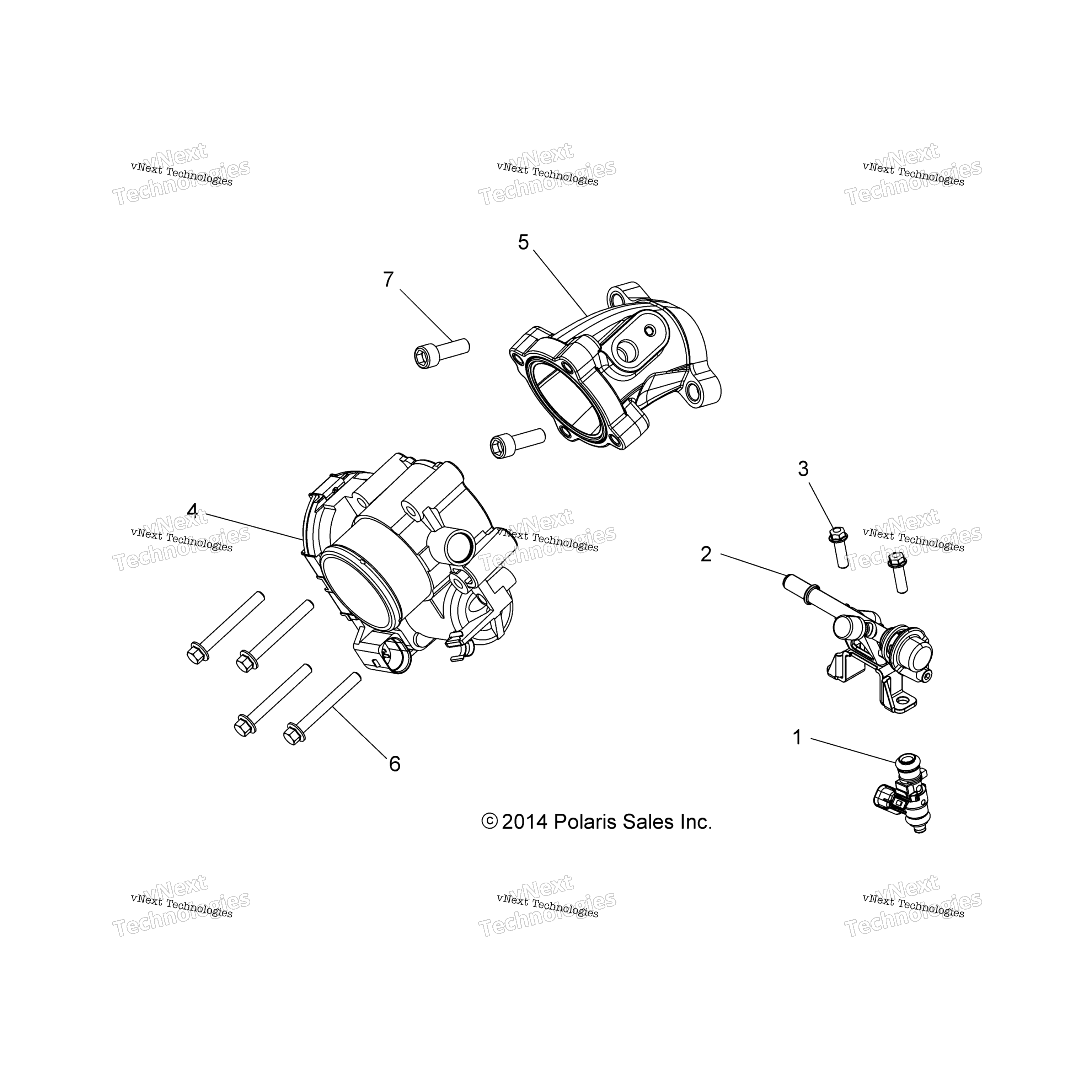 Двигатель, дроссельный узел & Fuel Rail