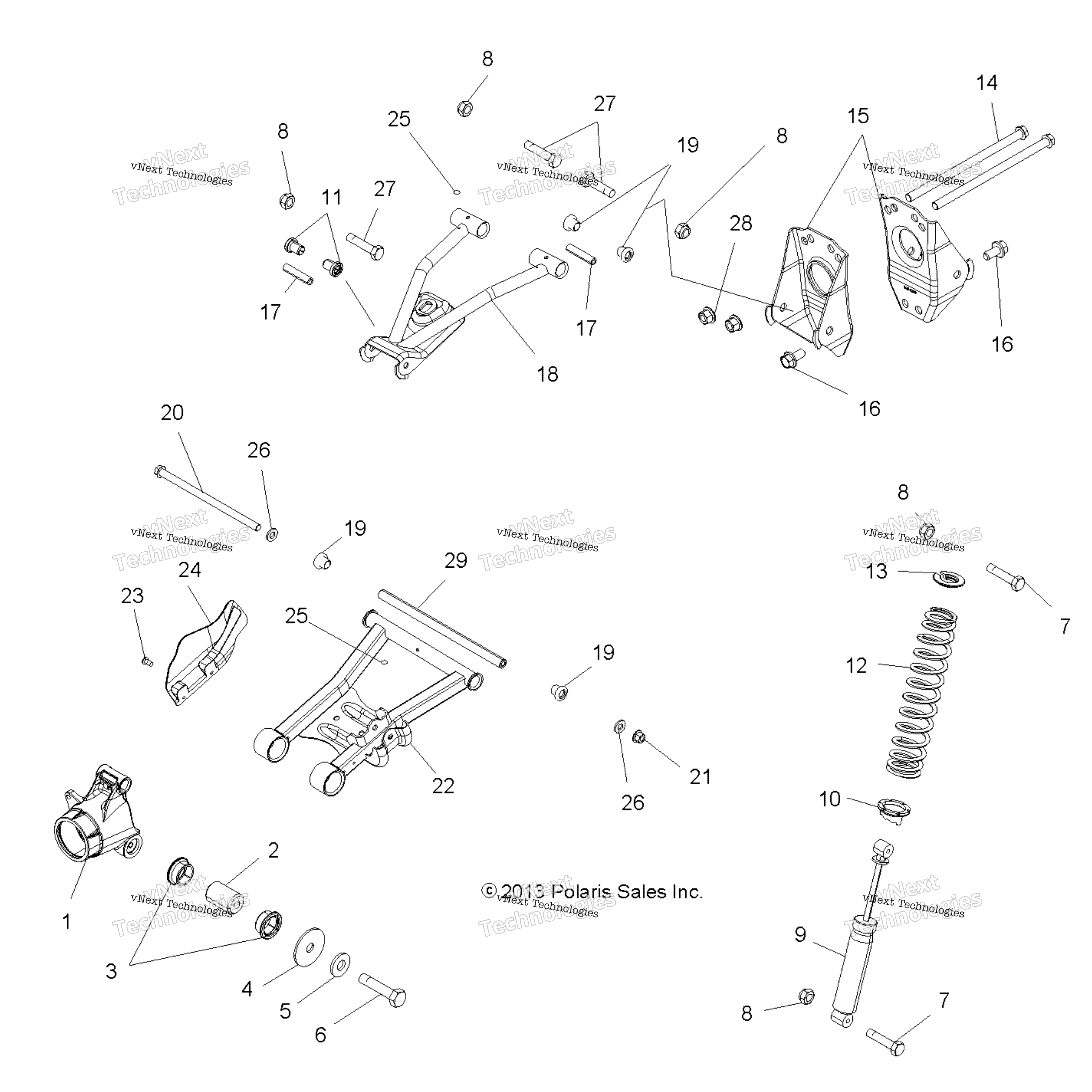 Подвеска, задняя