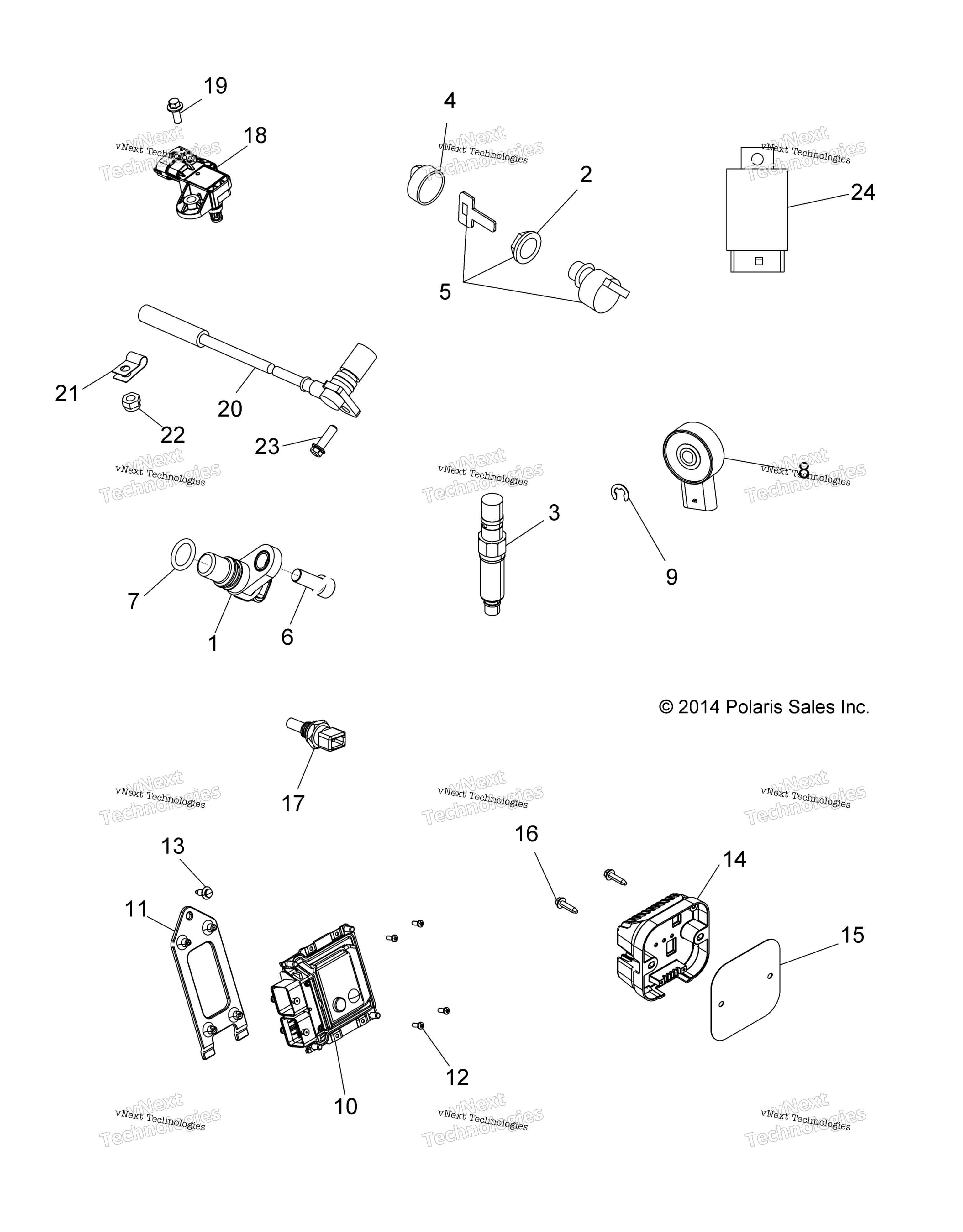 электрооборудование Switches, Sensors & Ecm