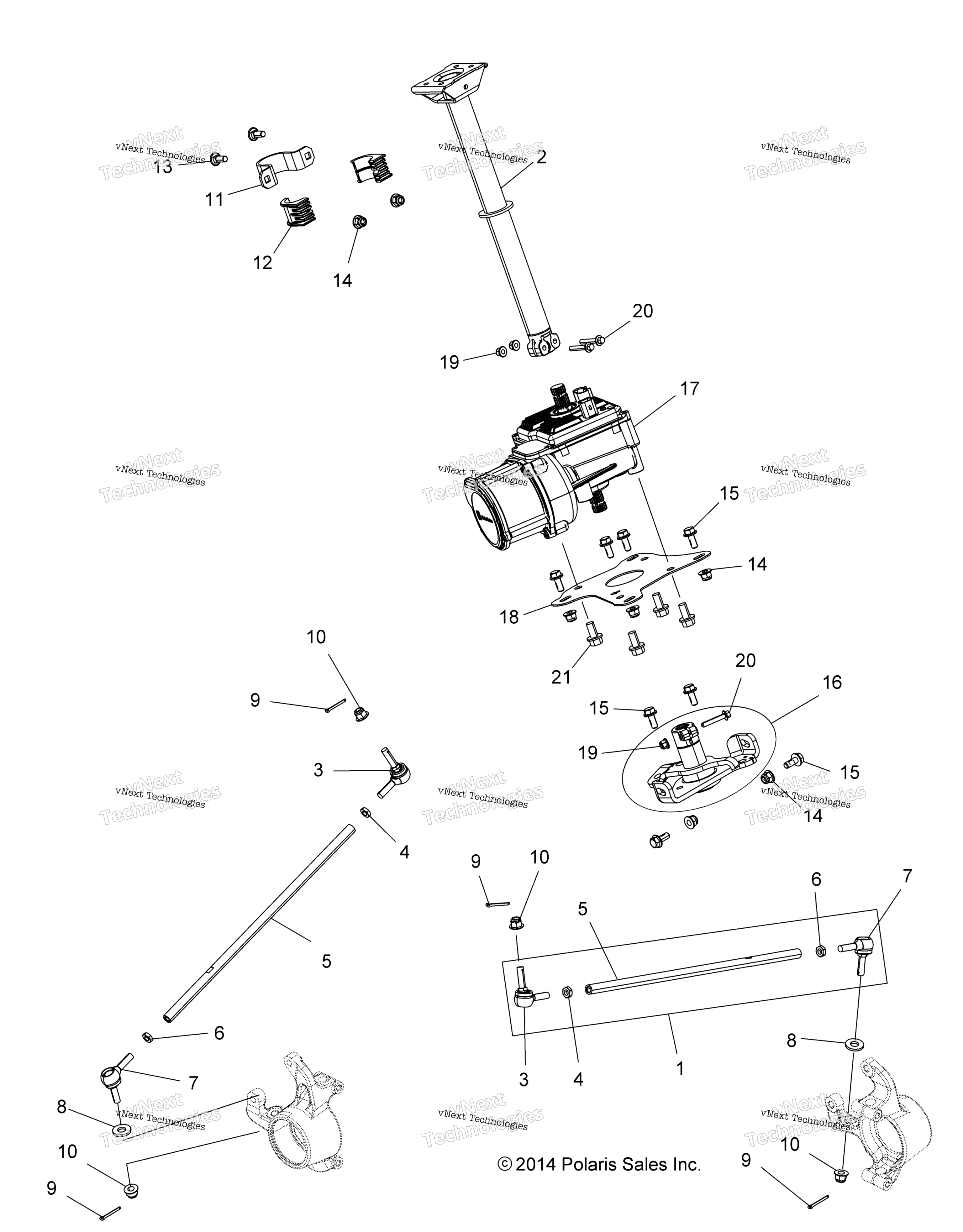 Steering, рулевое управление Post Asm
