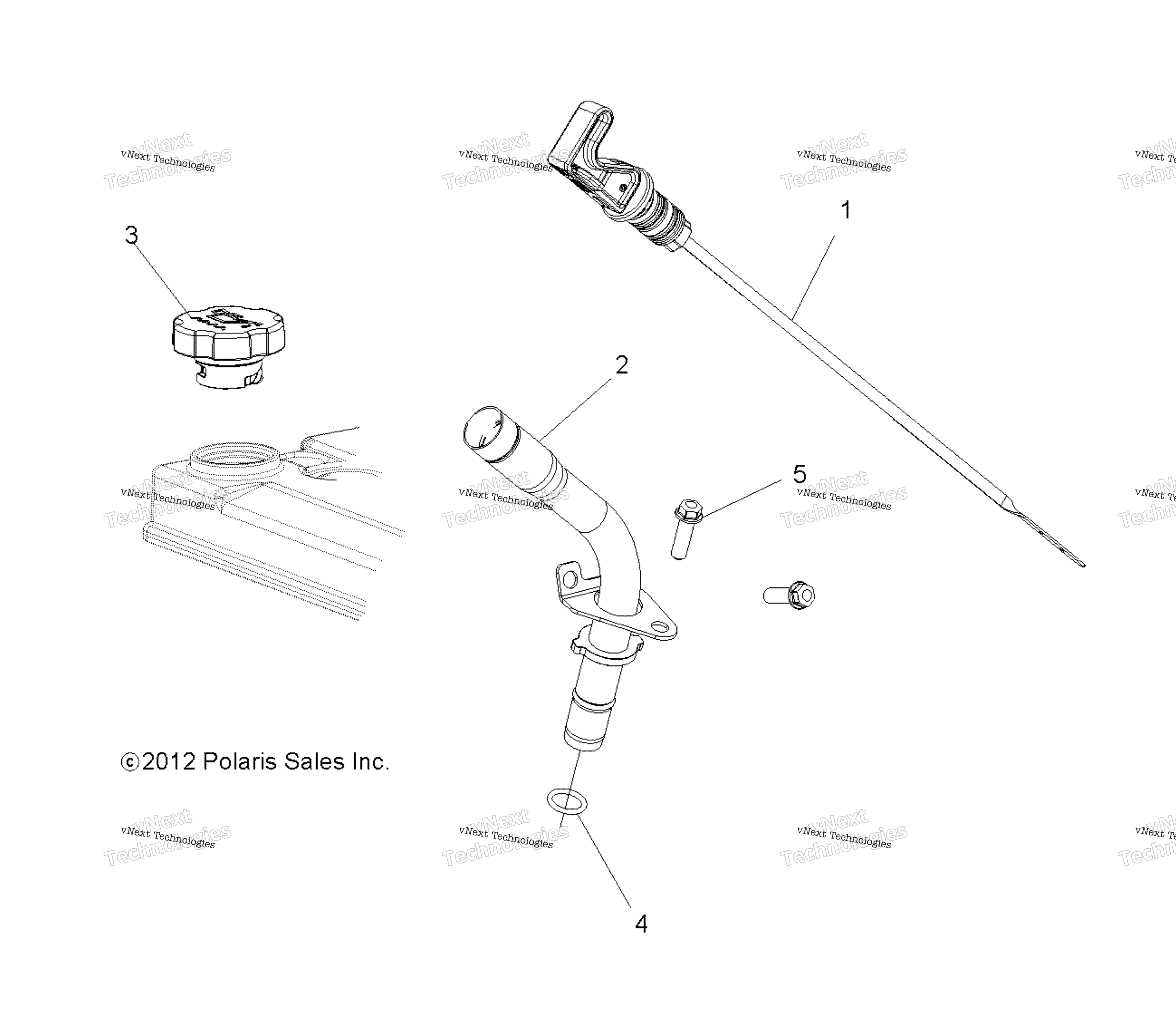 Engine, масляный Dipstick All Options