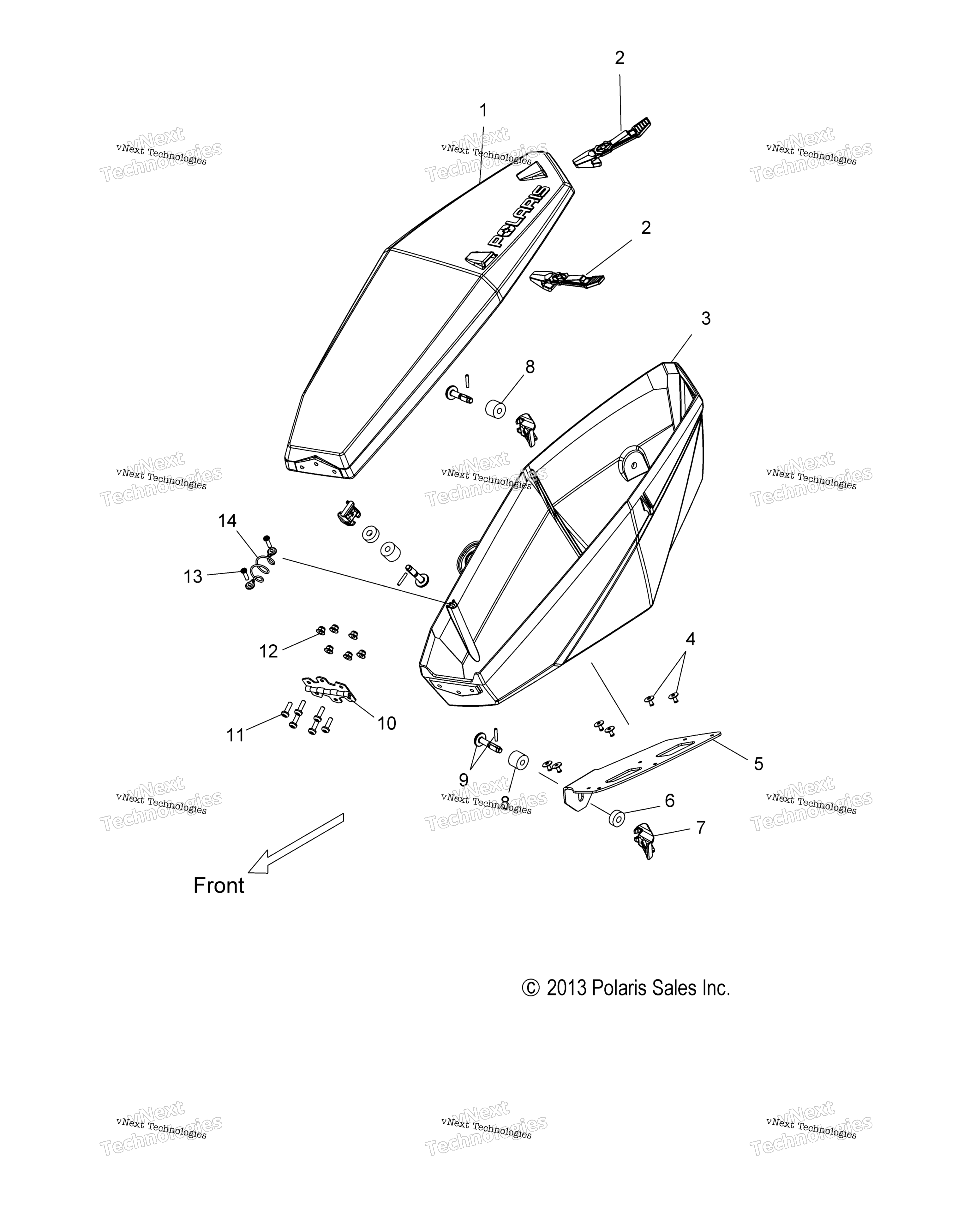 кузов Saddlebag, Adventure