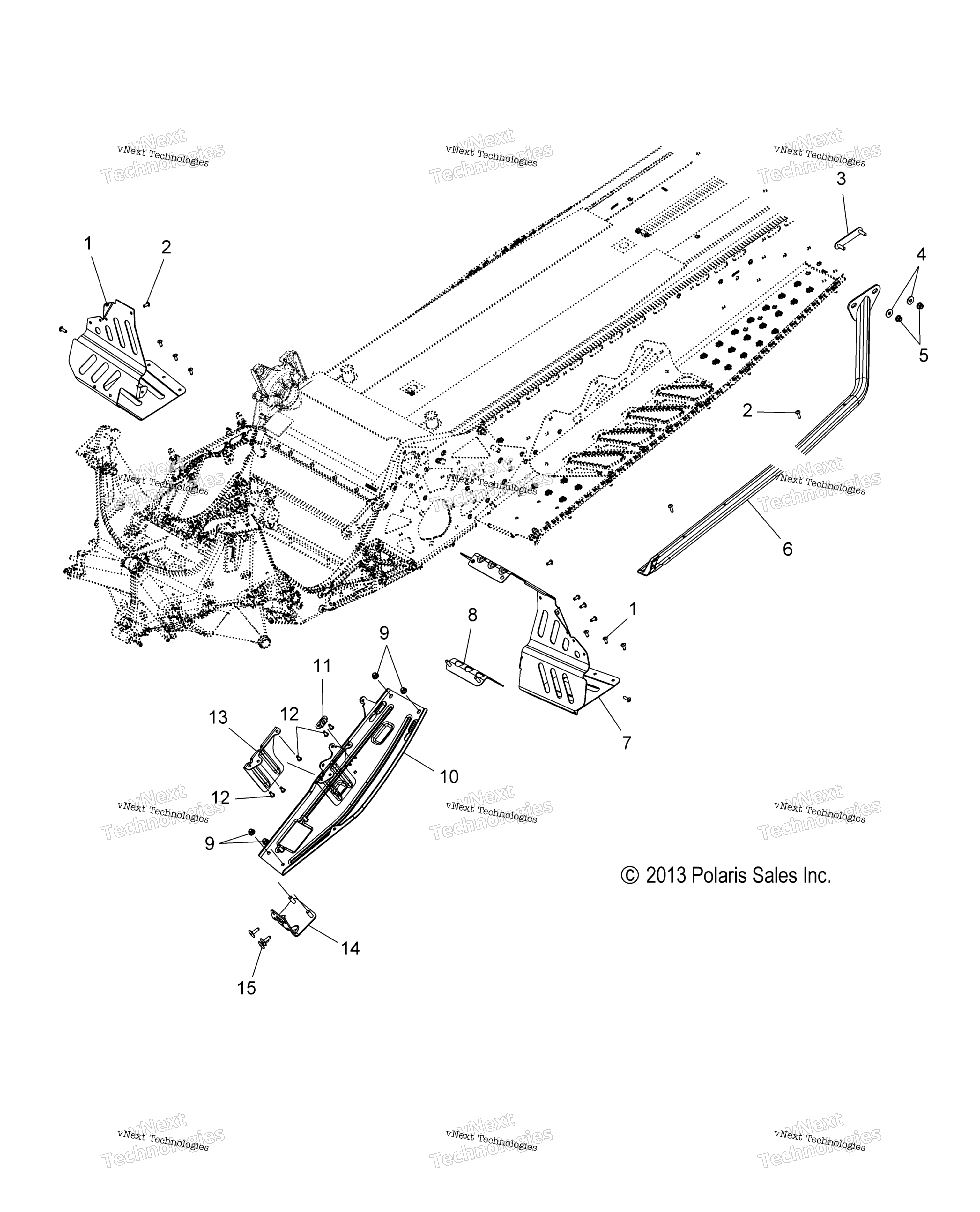 Chassis, сцепление защита & Footrests