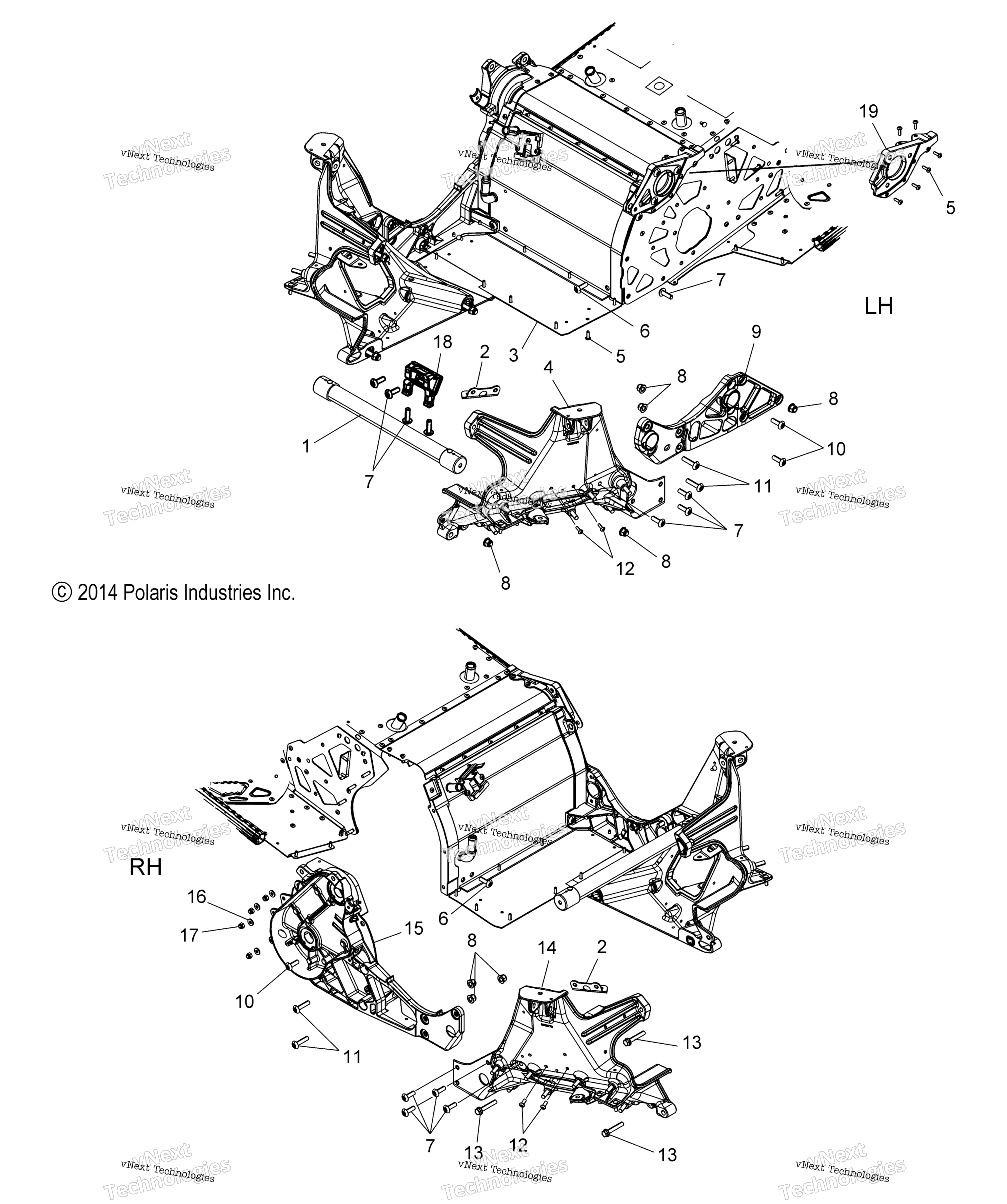 Chassis, Bulkhead Asm. S15da6 All опции