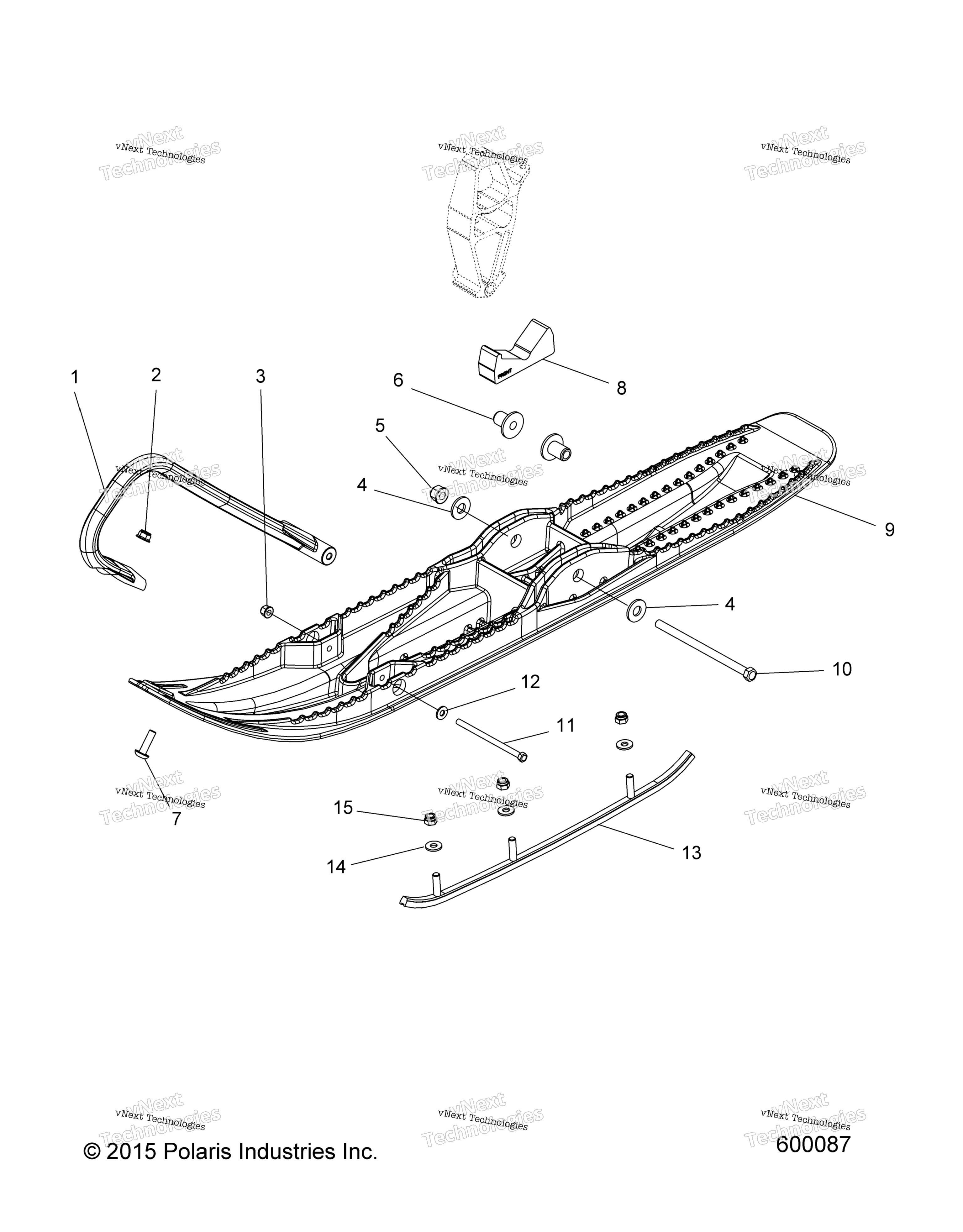 Steering, Ski узел