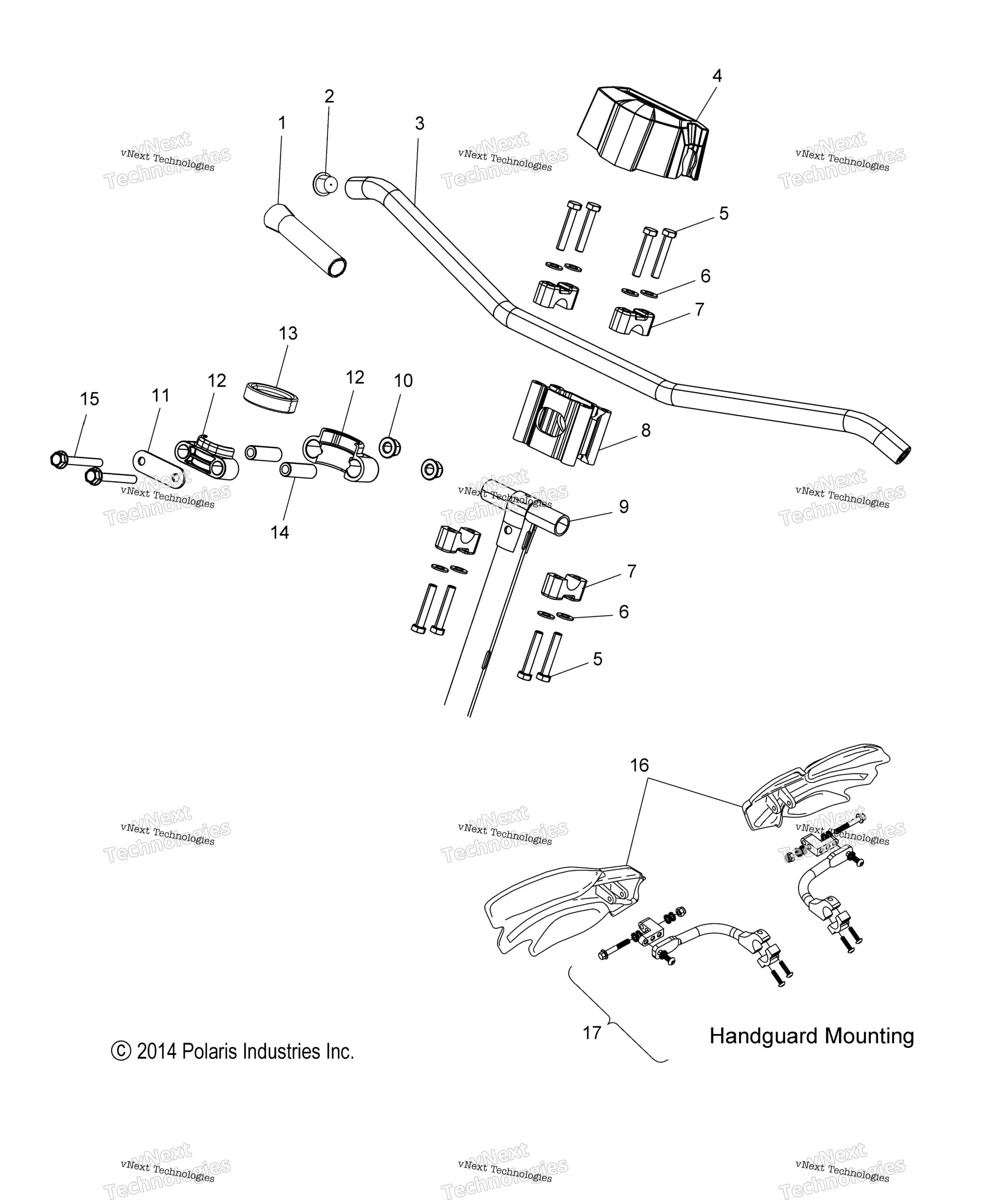 Steering, Upper & руль Asm