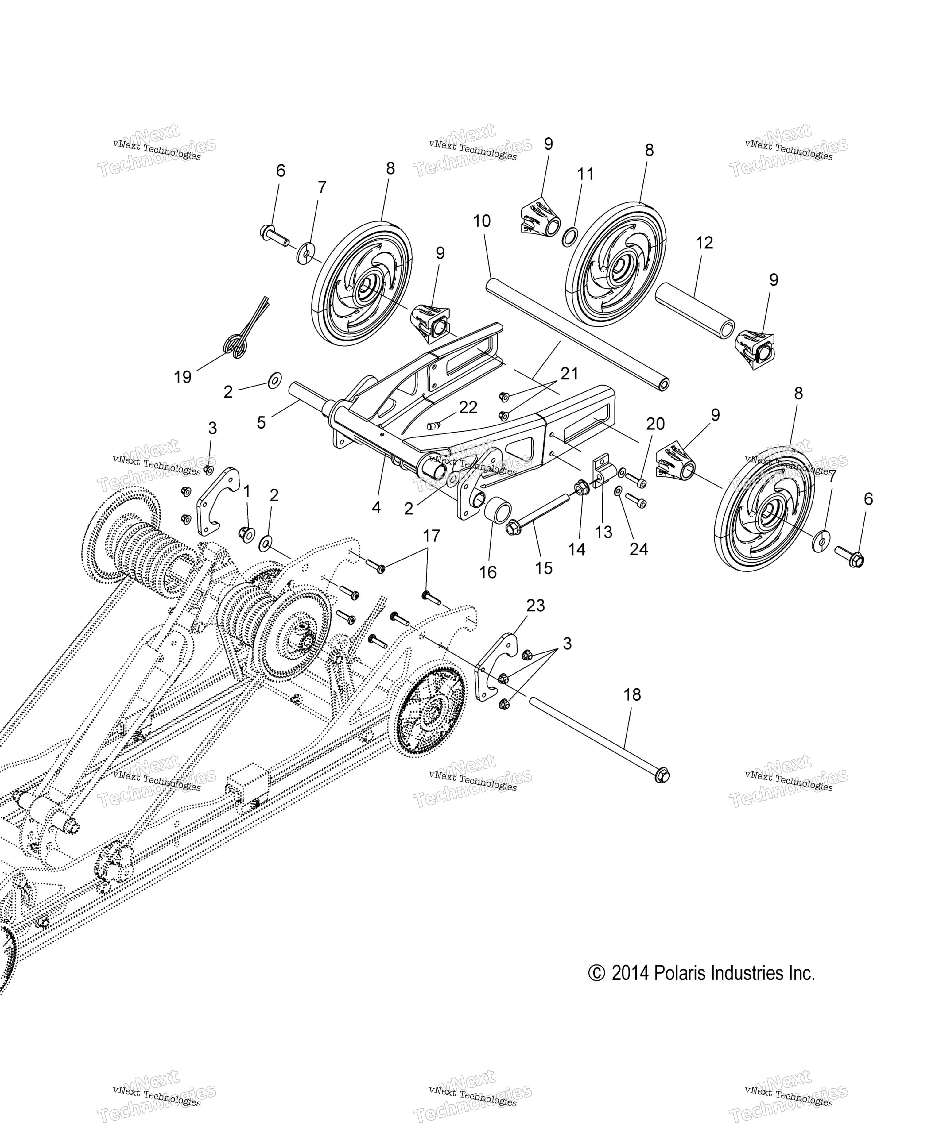 подвеска задний Articulating