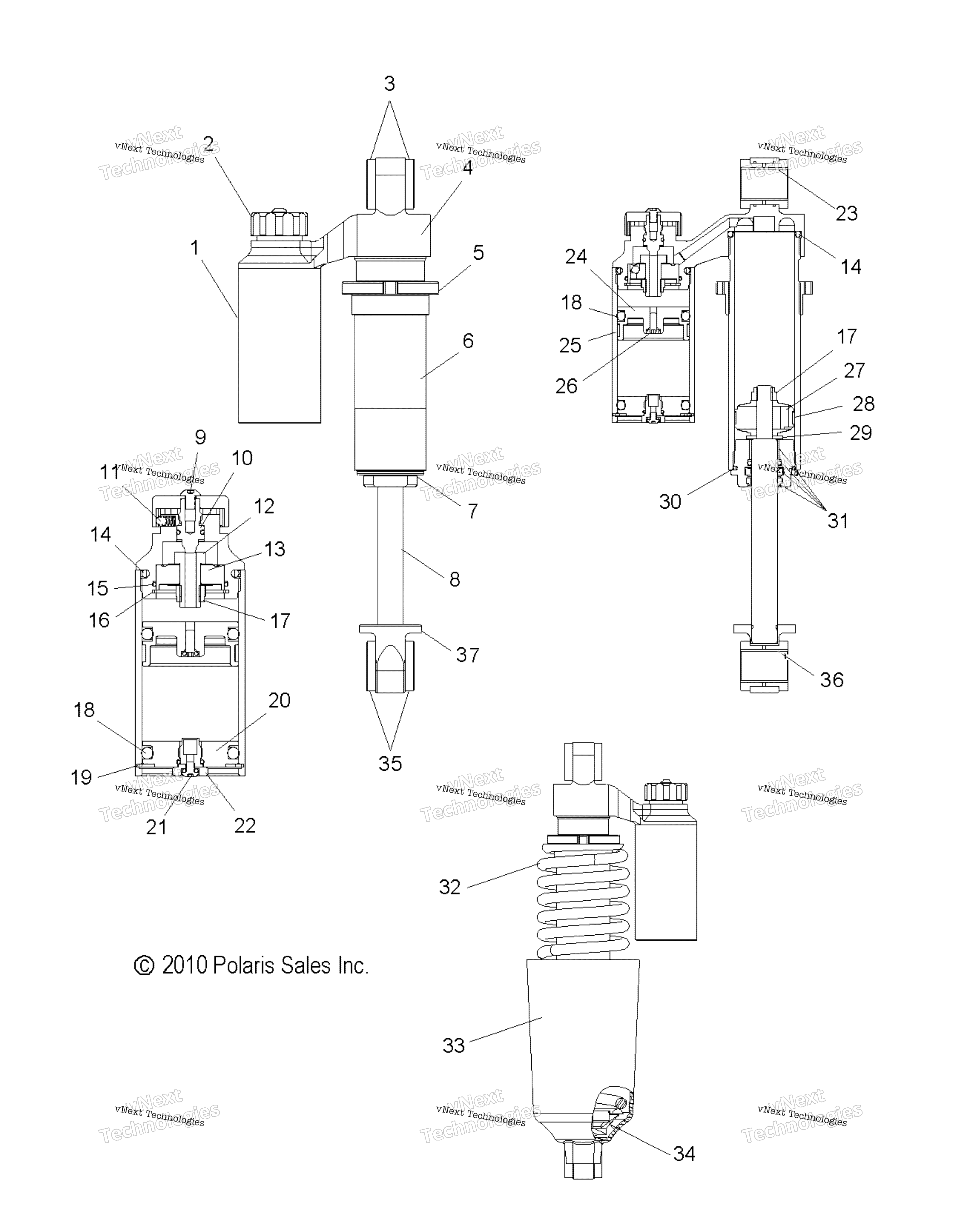 Suspension, Shock, передний Track