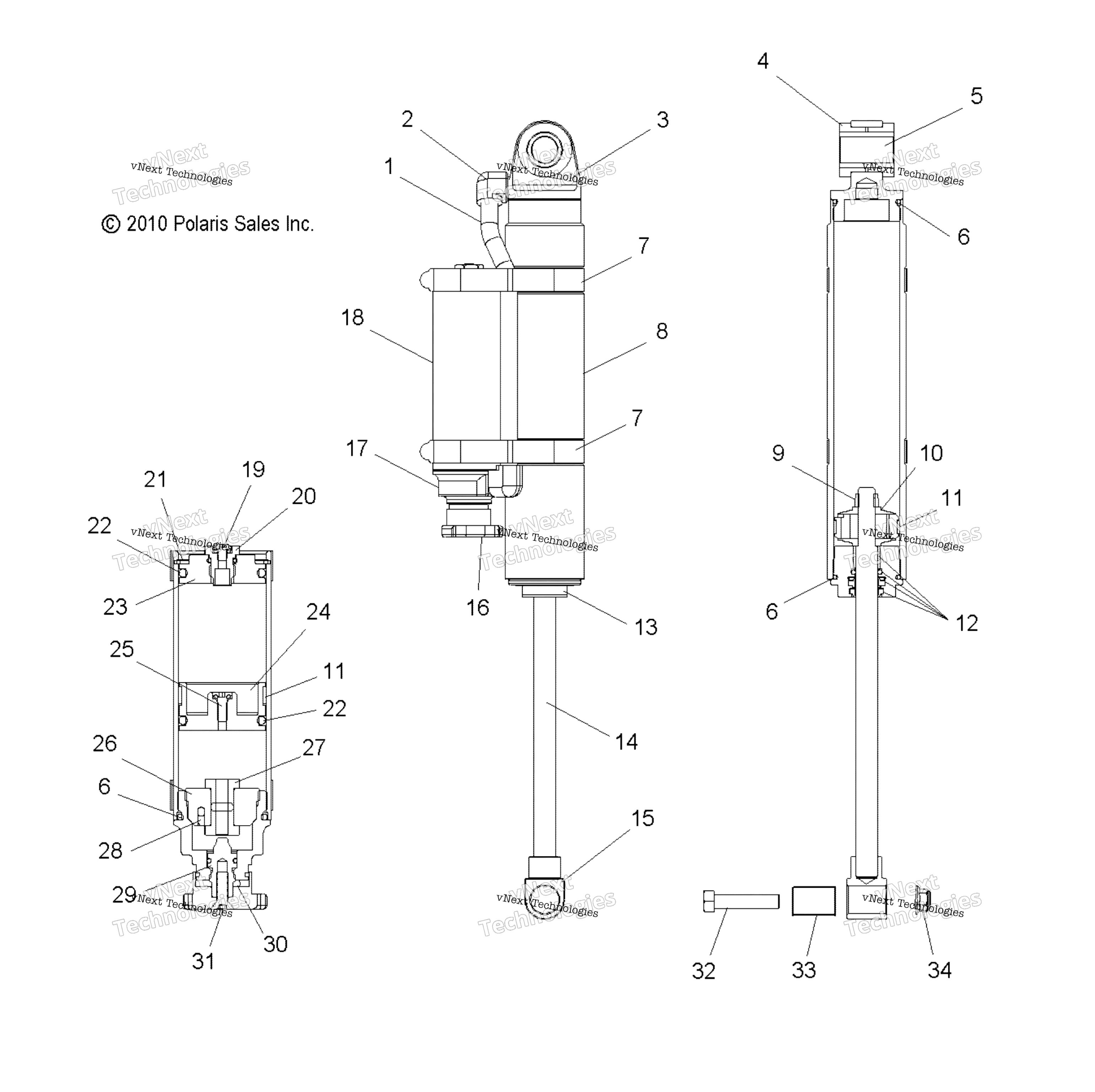 Suspension, Shock, задний Track