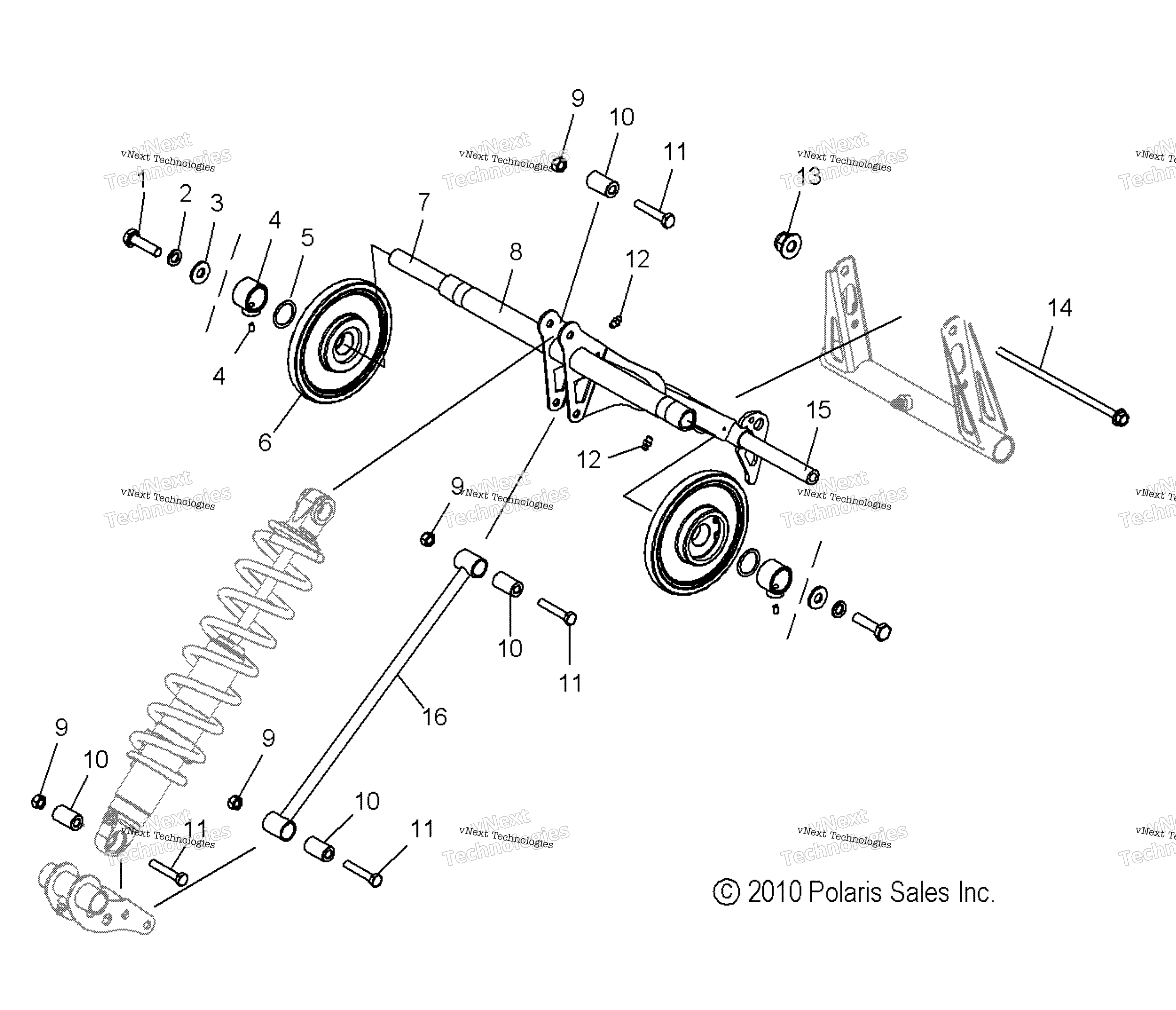 Suspension, Torque Arm, задний All Options