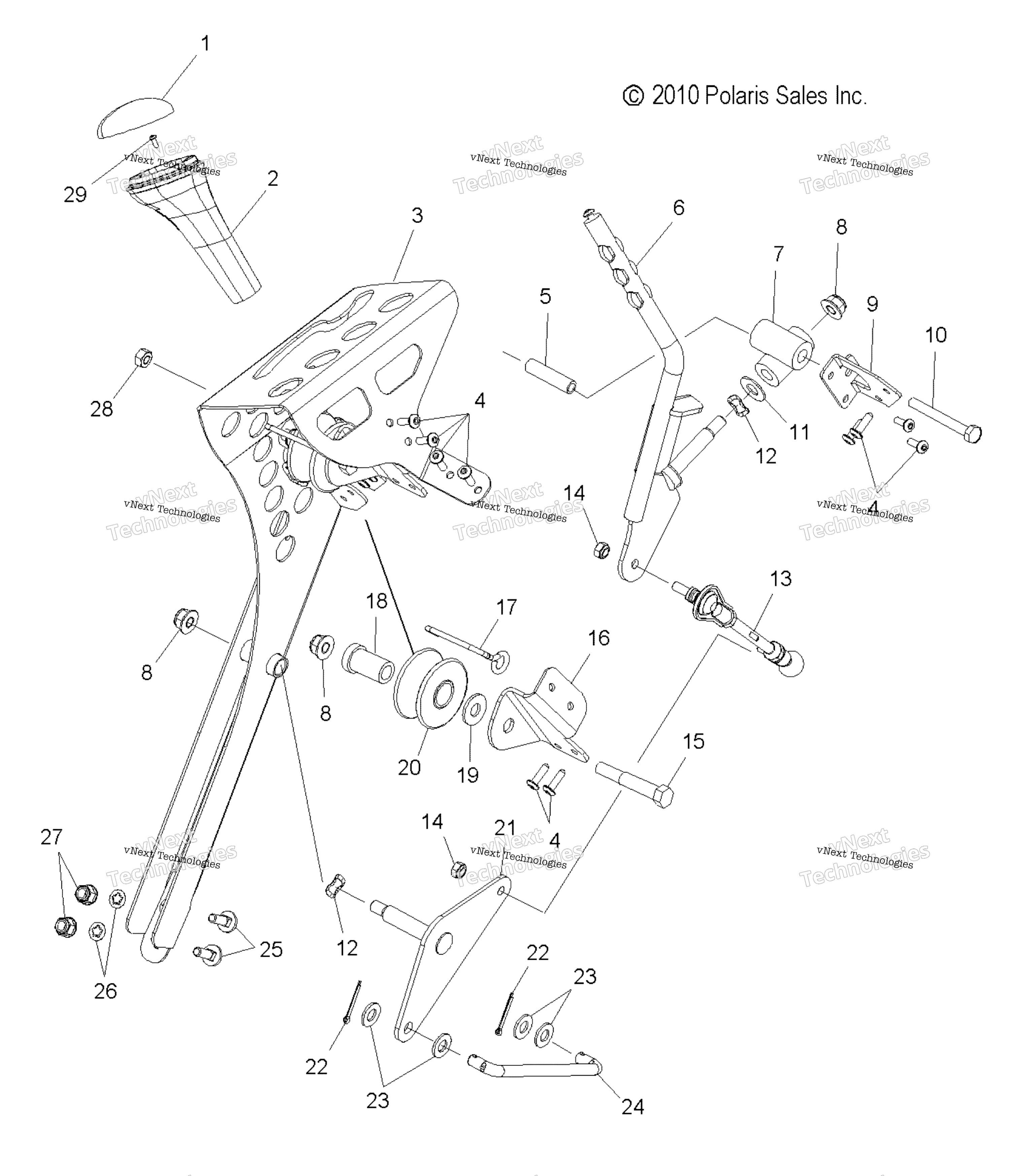Привод Train, Shift Linkage