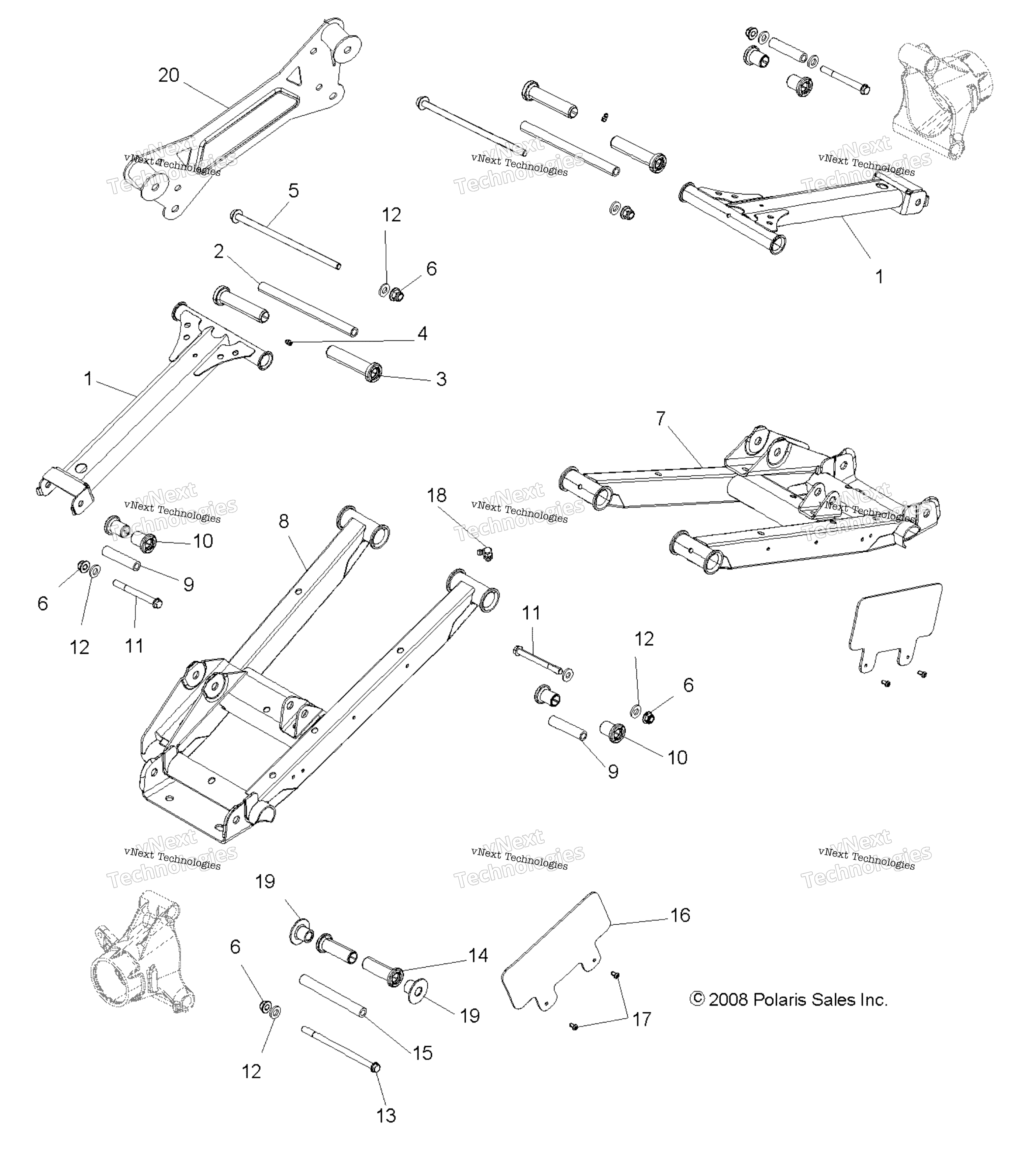 Подвеска, задняя Control Arms