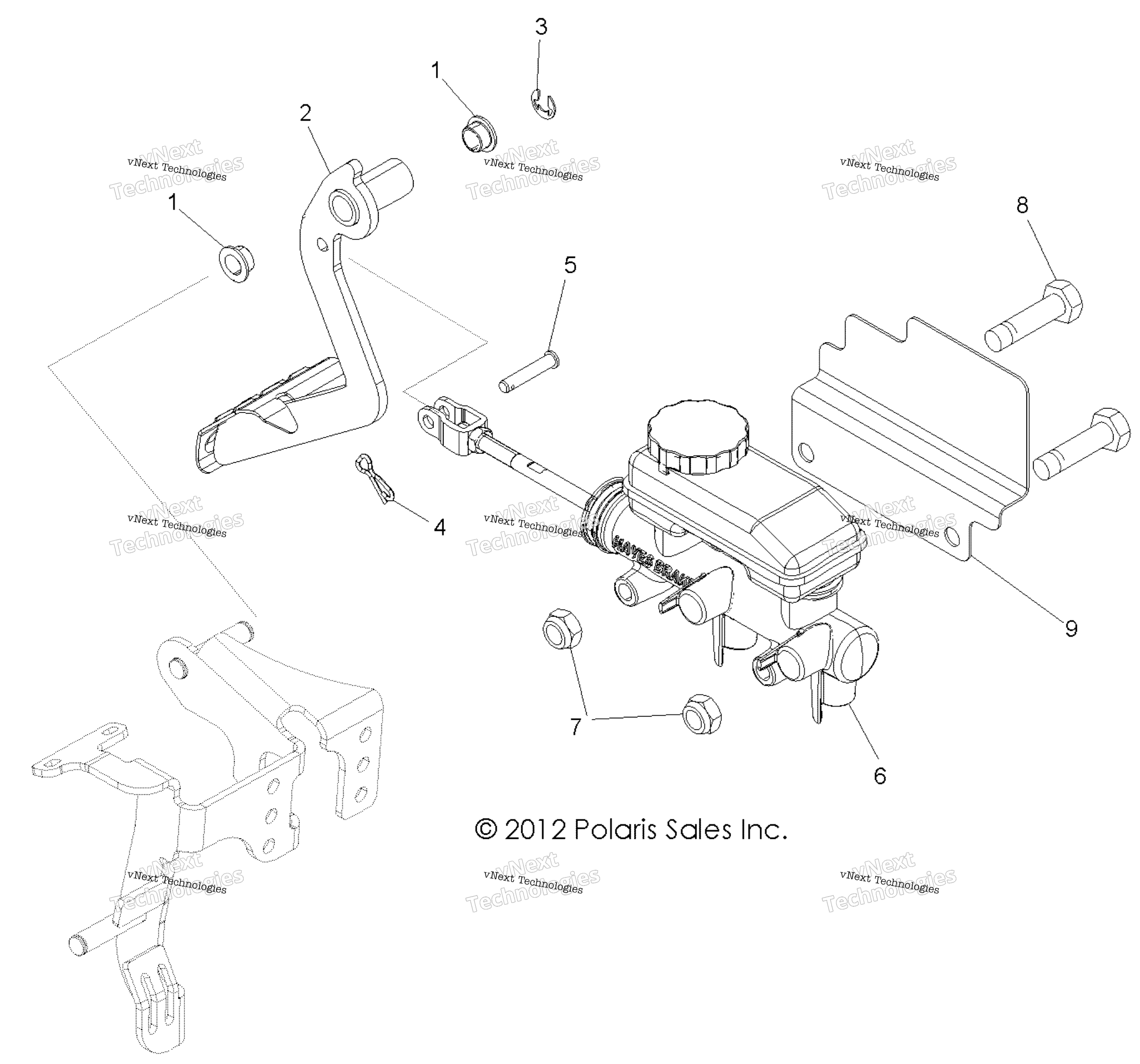 Тормоза, педаль & Master Cylinder Z14ve76ad/7Eal/7Eaw/Eaj/Eau