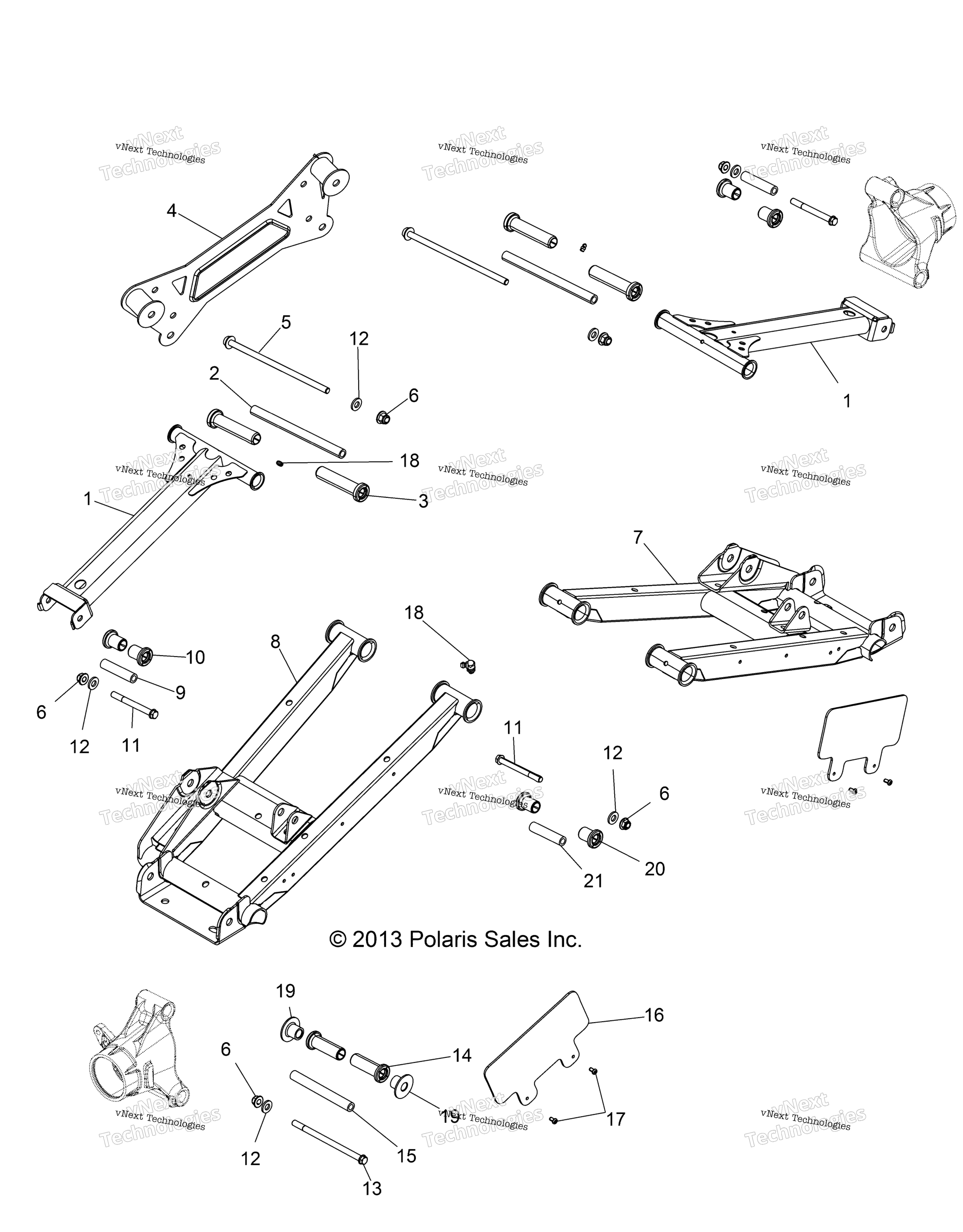 Подвеска, задняя Control Arms