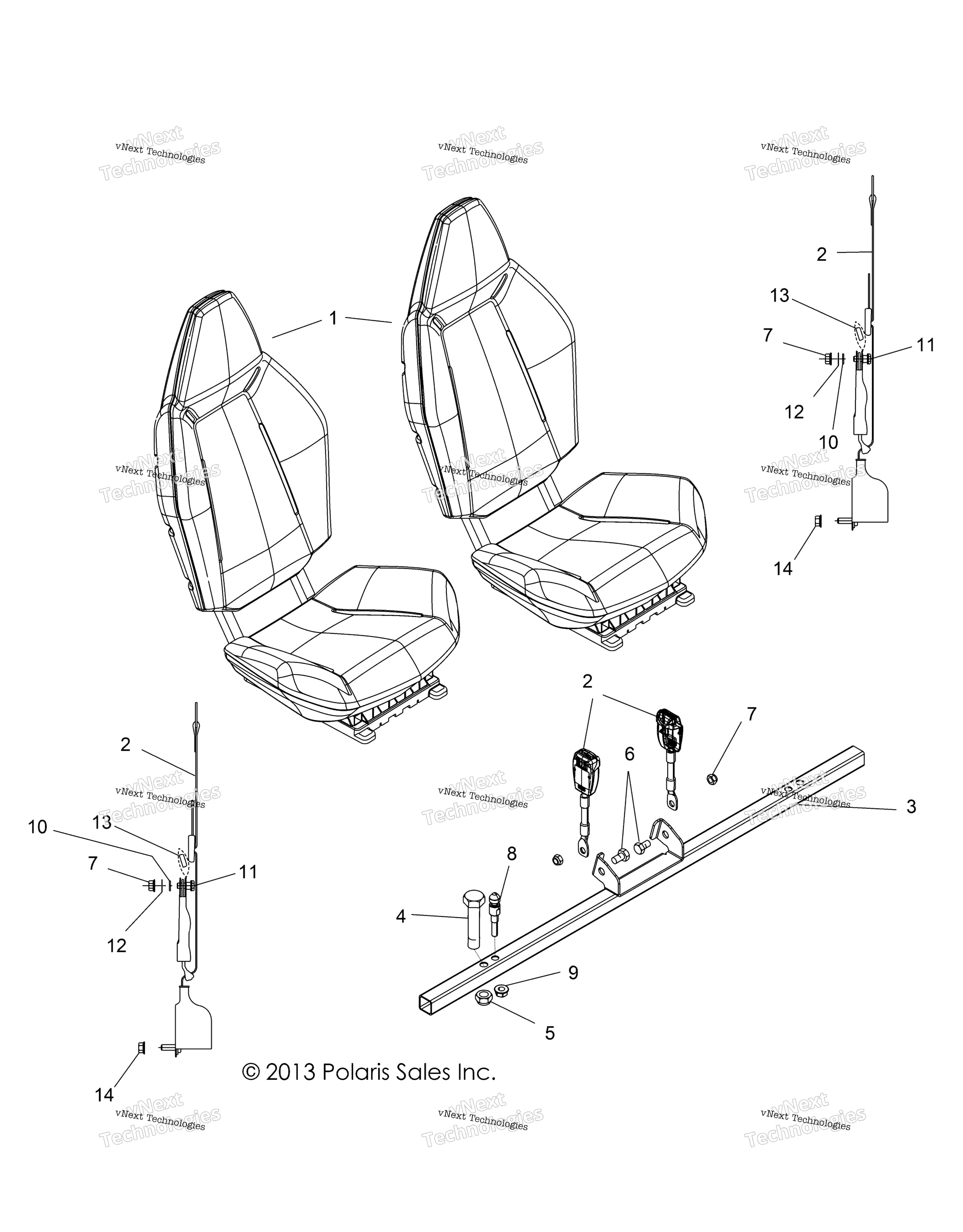 Кузов, сиденье Mounting & Belts