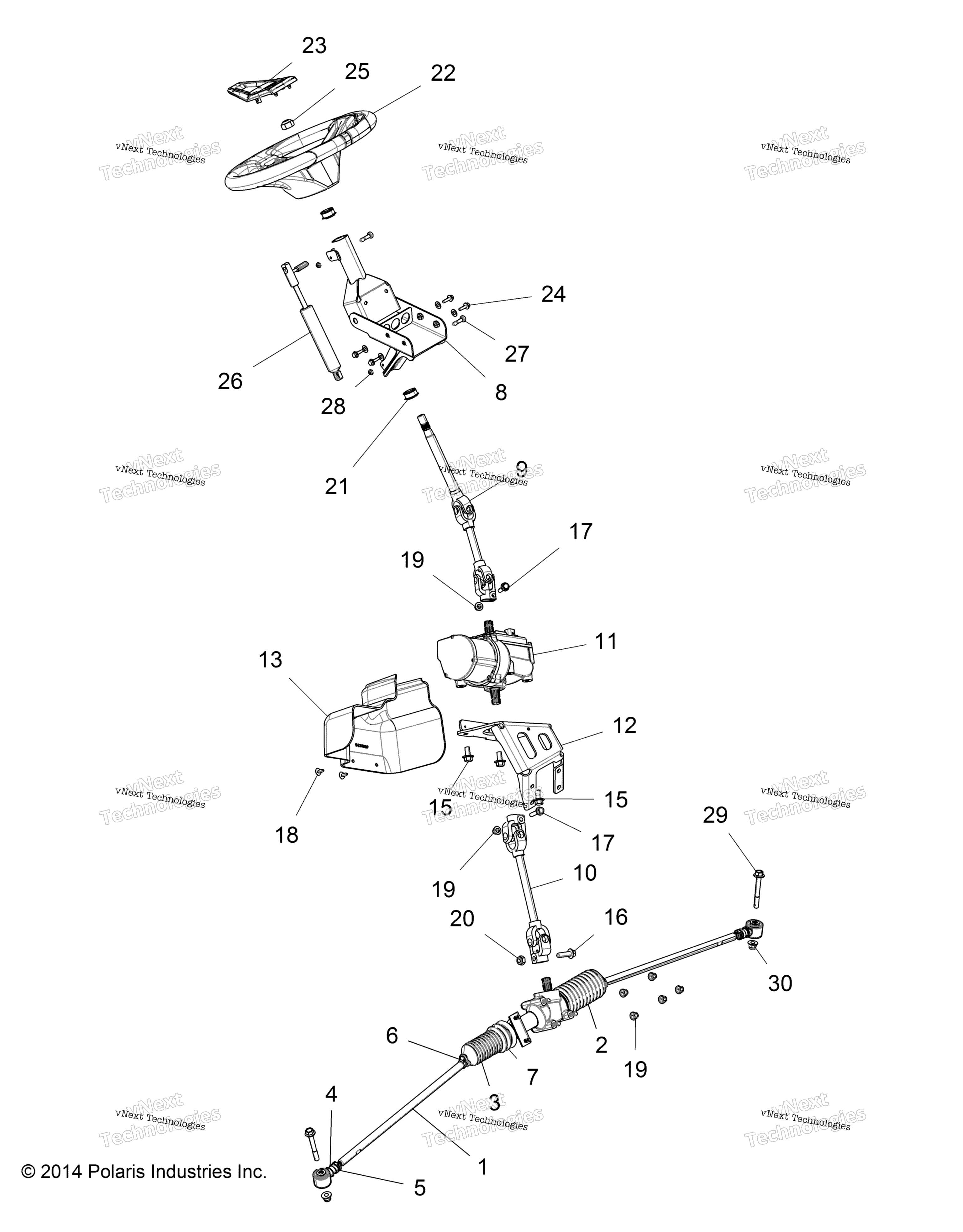 Steering, рулевое управление Asm. Z15vfe99at / Av