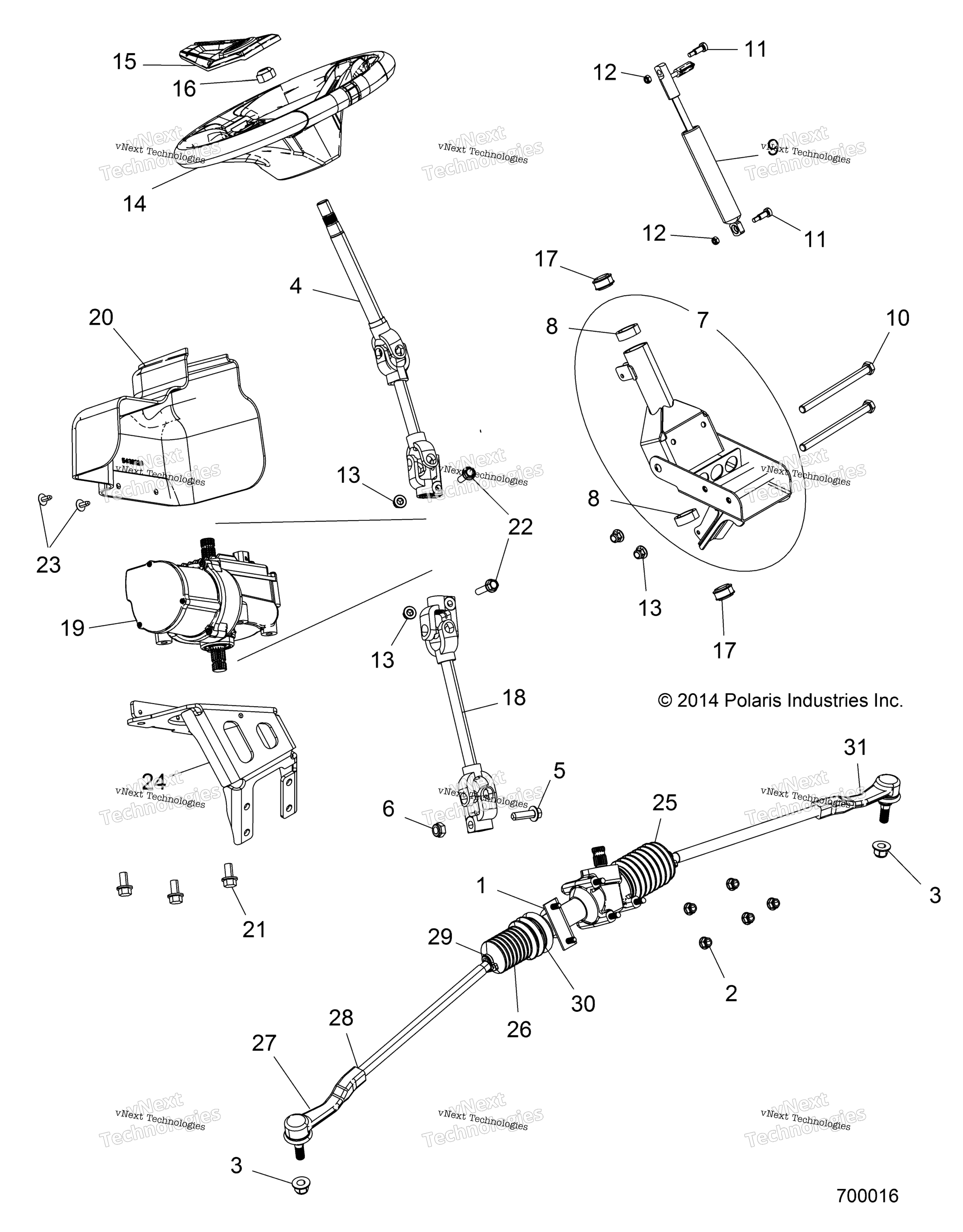 Steering, Power рулевое управление Asm. Z15vbe87ak / Am / At