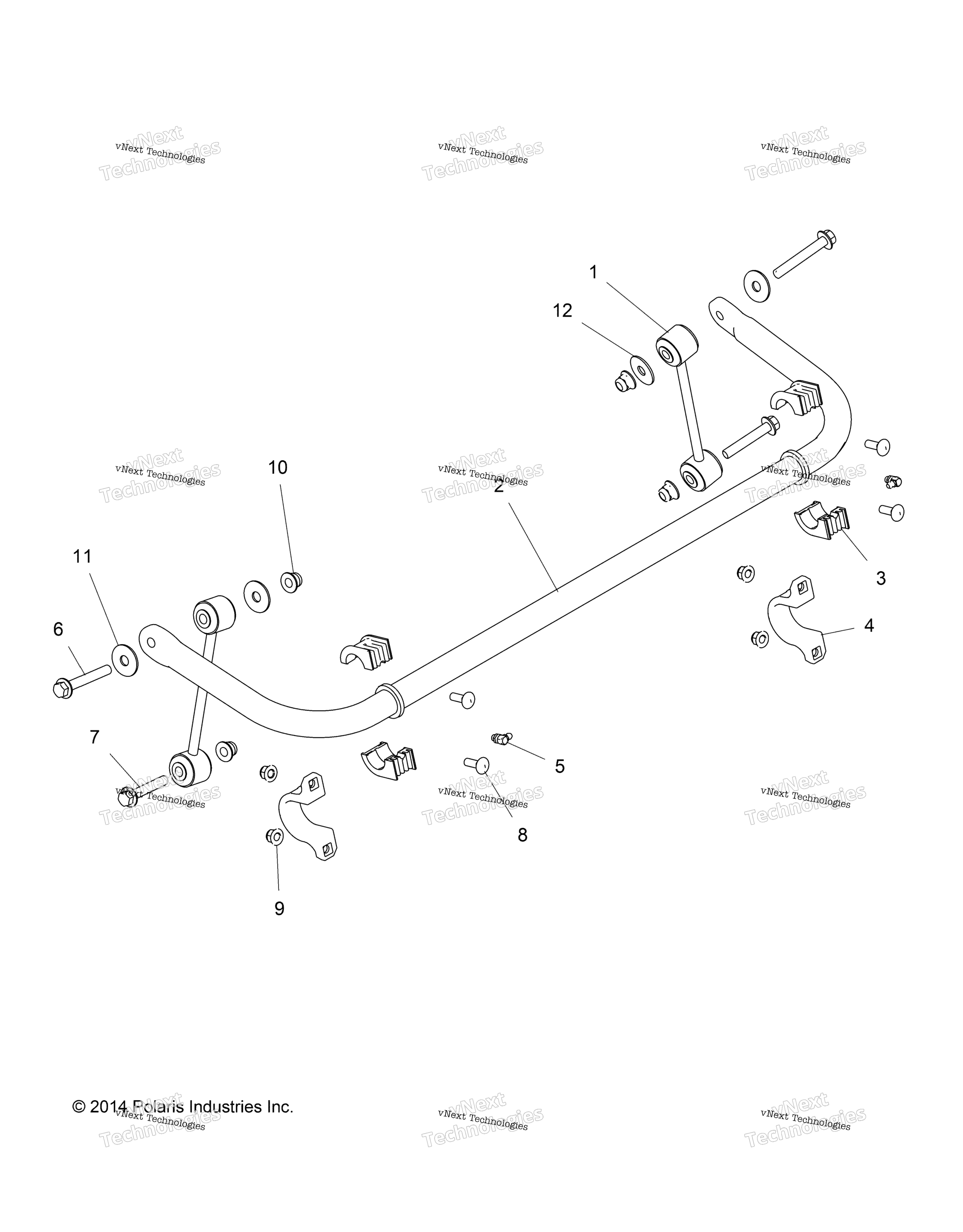 Suspension, Stabilizer Bar, задний