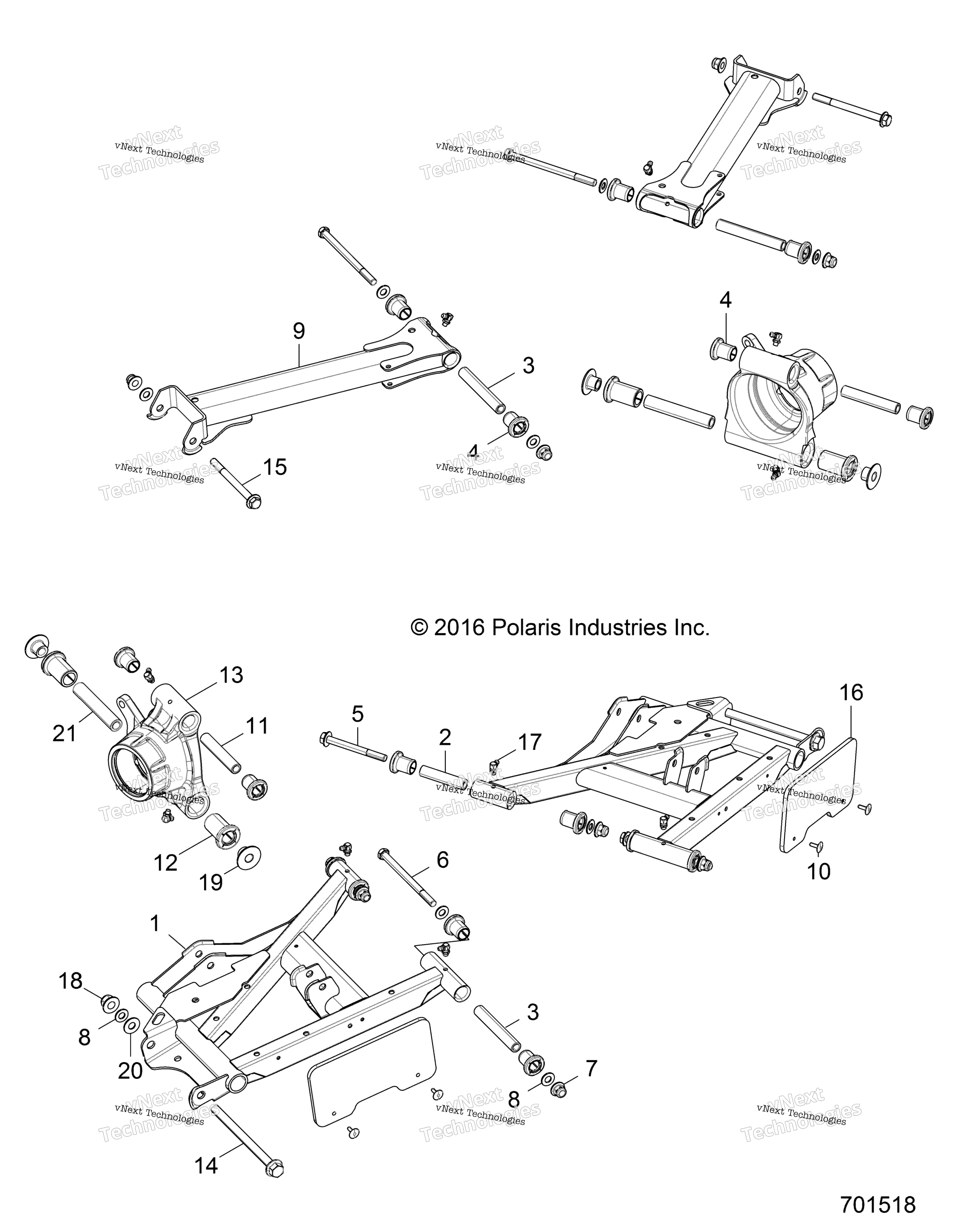 Подвеска, задняя Control Arms