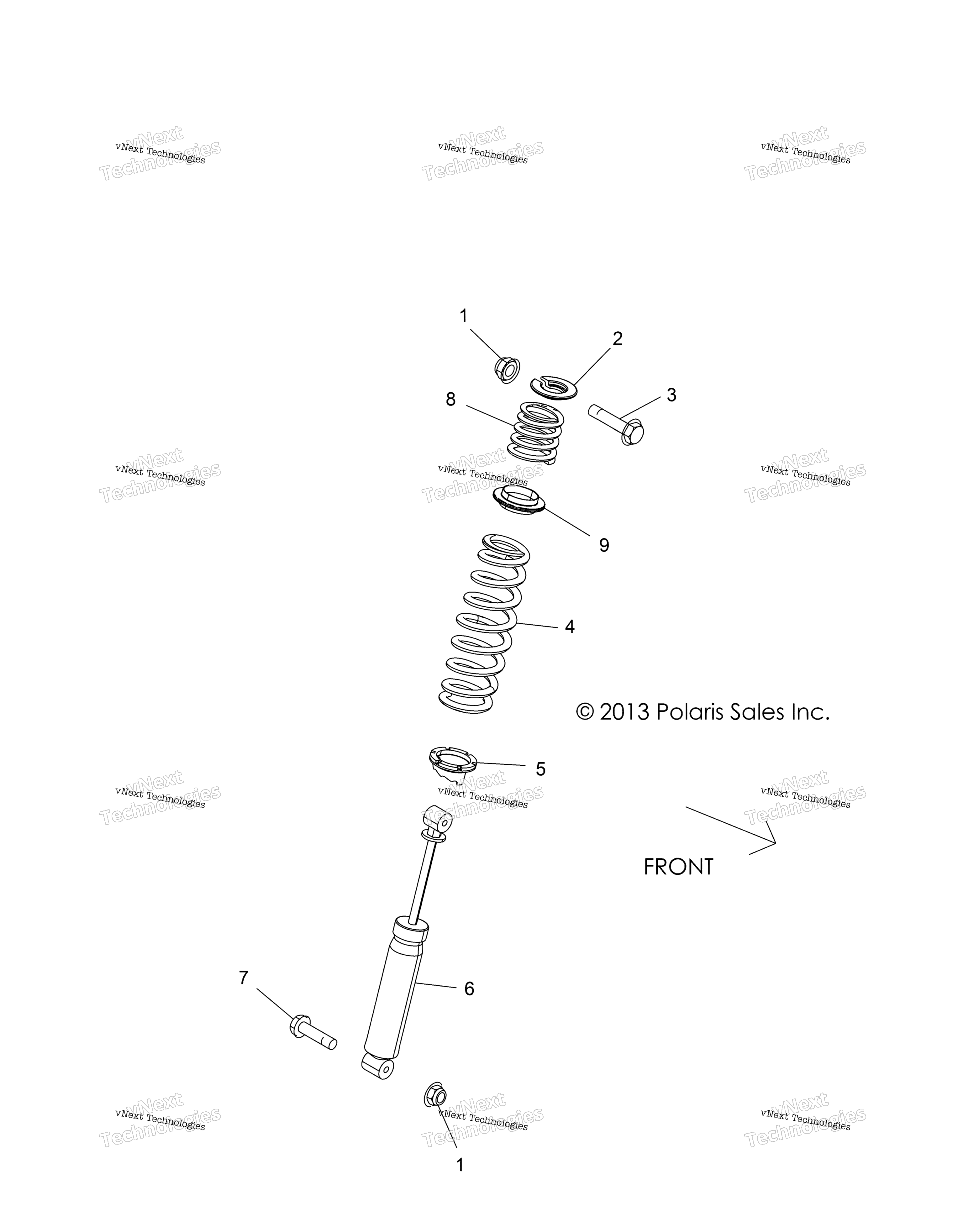 Подвеска, задний амортизатор Mounting