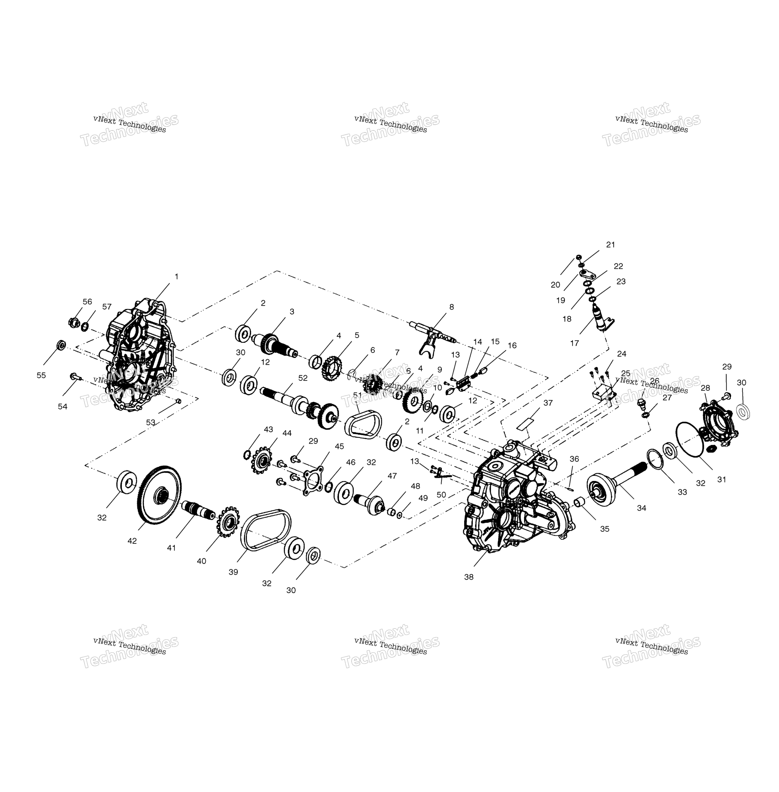 Картер редуктора A01bg50aa (4963766376C009)