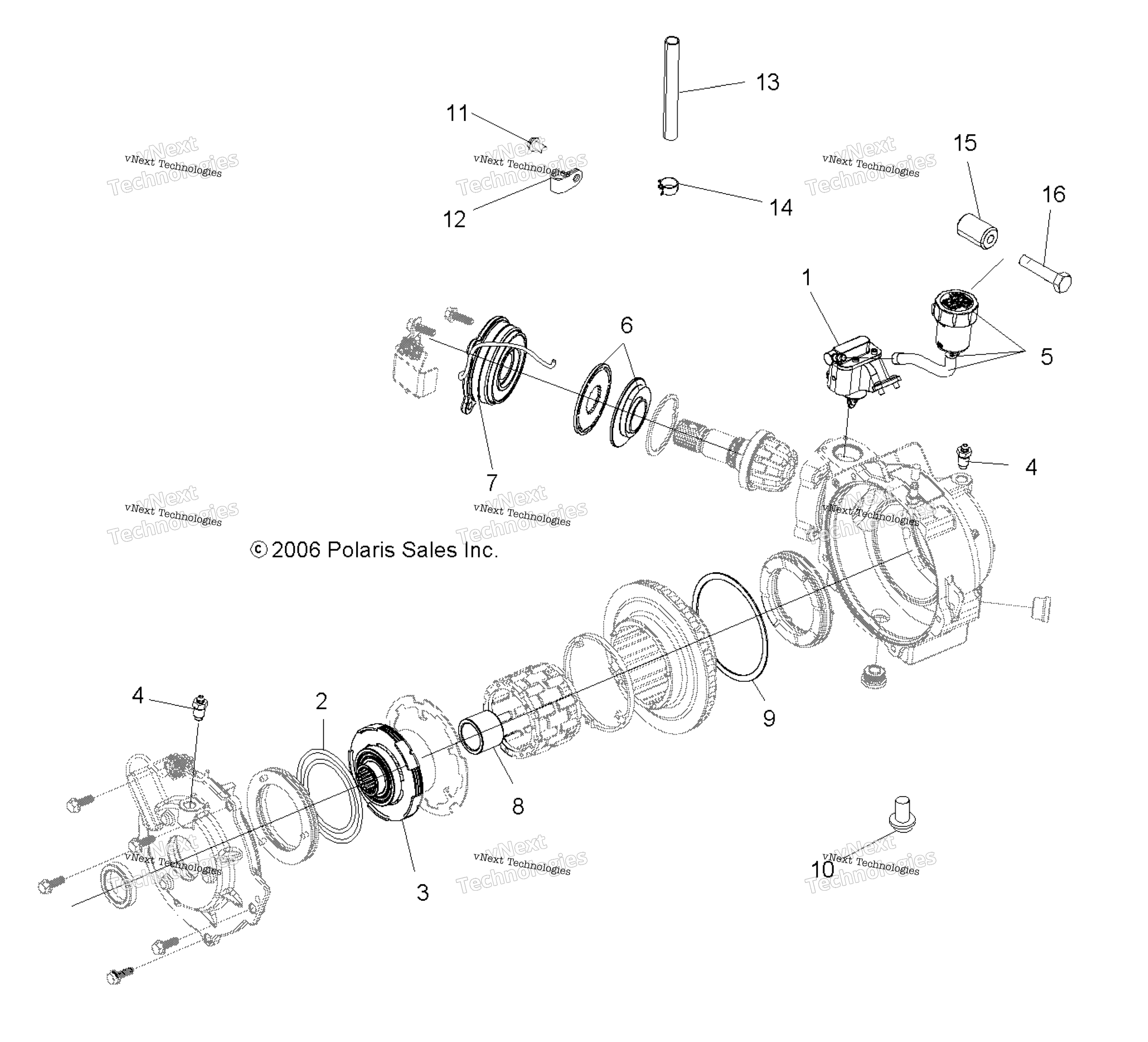 Gearcase, передний (If Built Before 7 / 17 / 06) Mn76af / At / Ay (49Atvgearcasefwbd800efi)