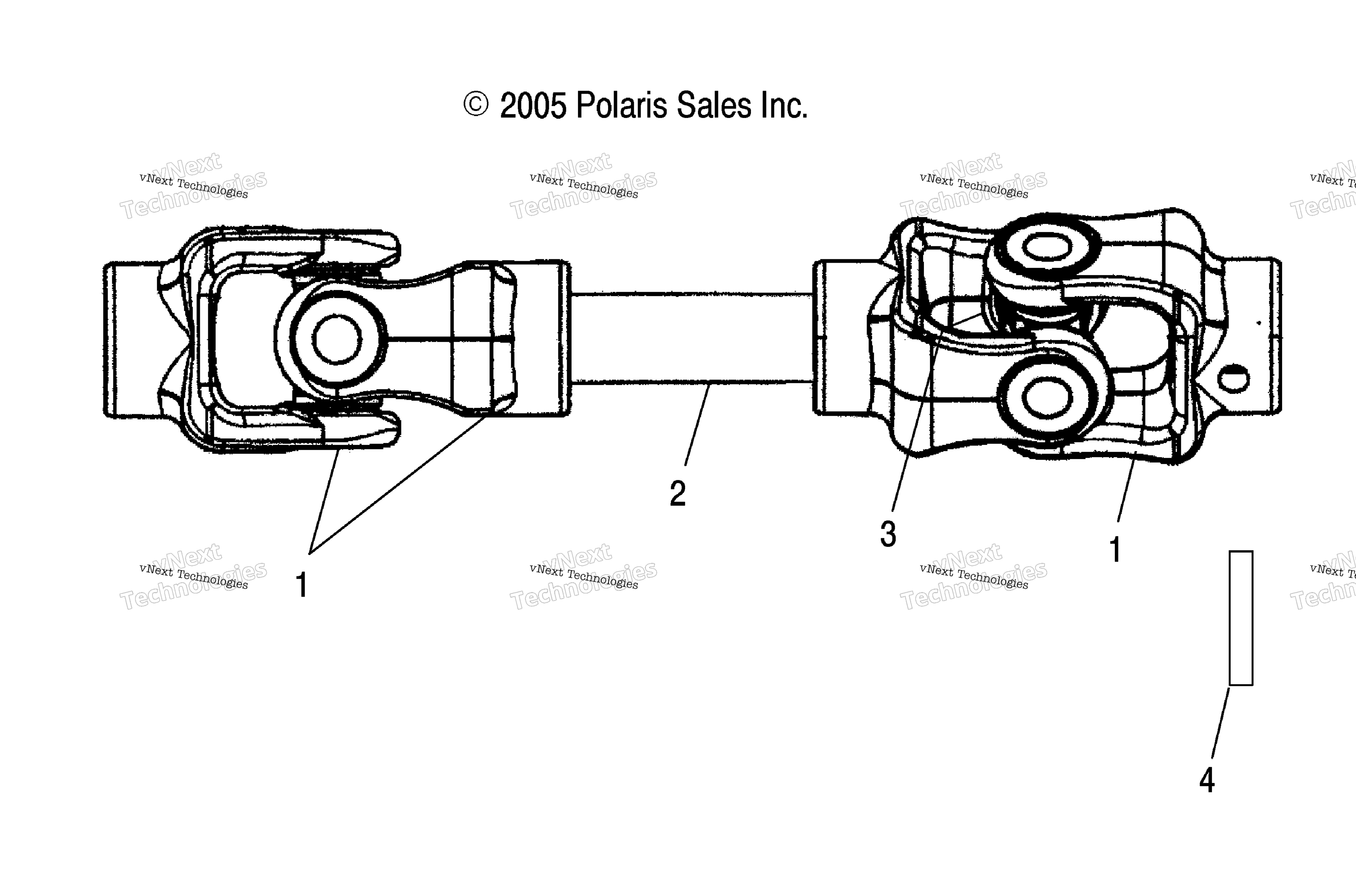 Привод Train, Rear Prop Shaft A08mn76af/Al/Aq/As/Ax (49Atvshaftproprr08sp800)