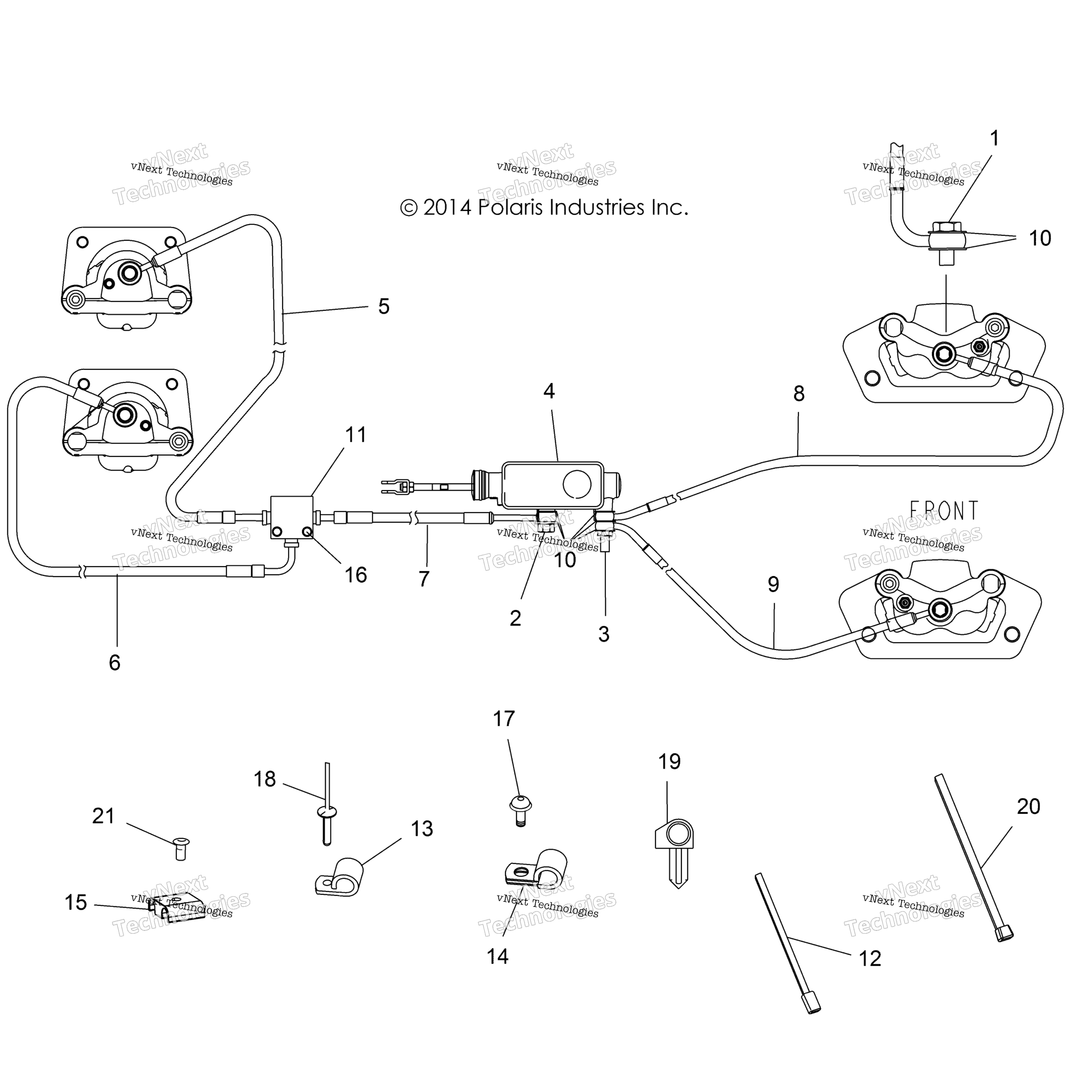 Тормоза, тормозные шланги And Master Cylinder