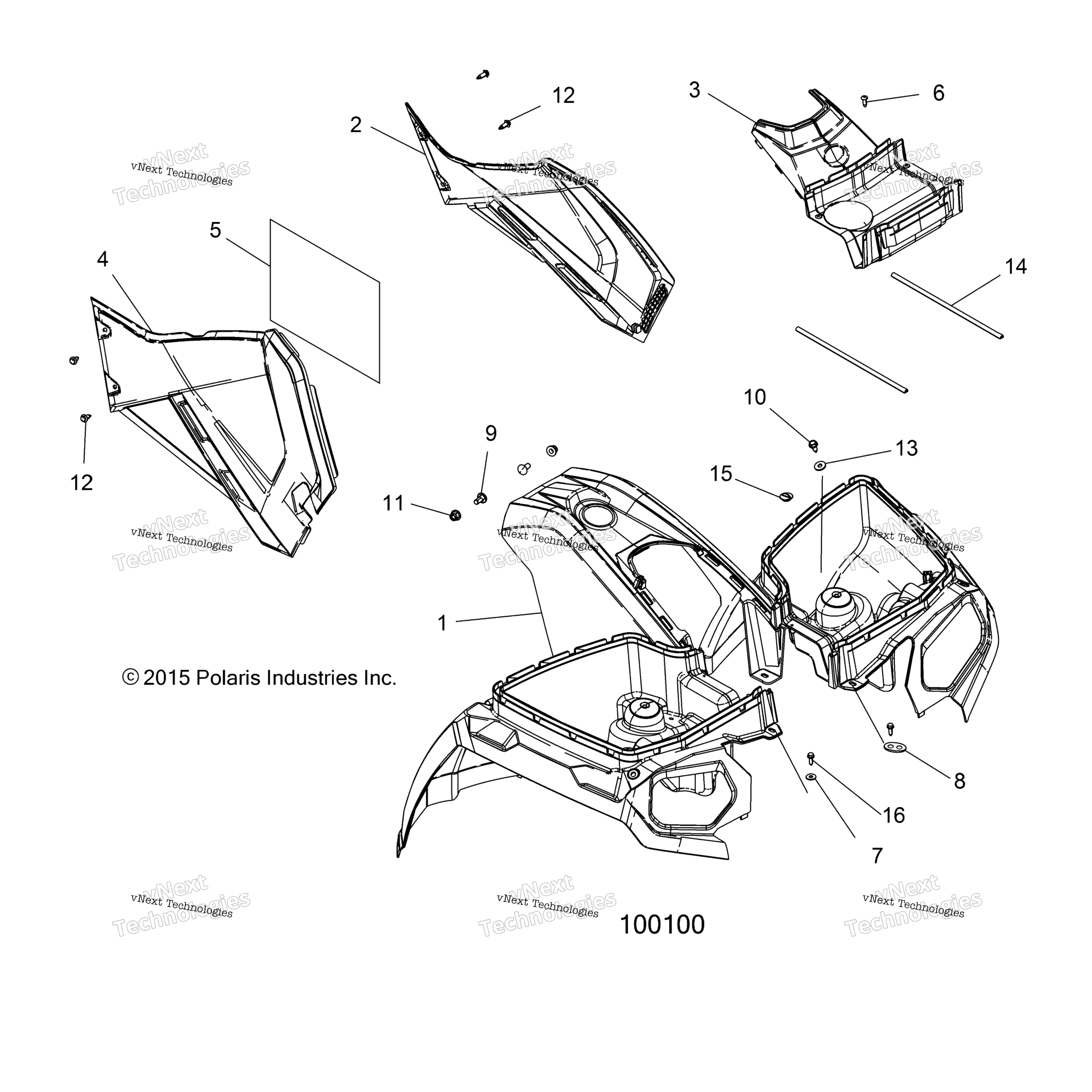 Body, передний Cab & Side Panels