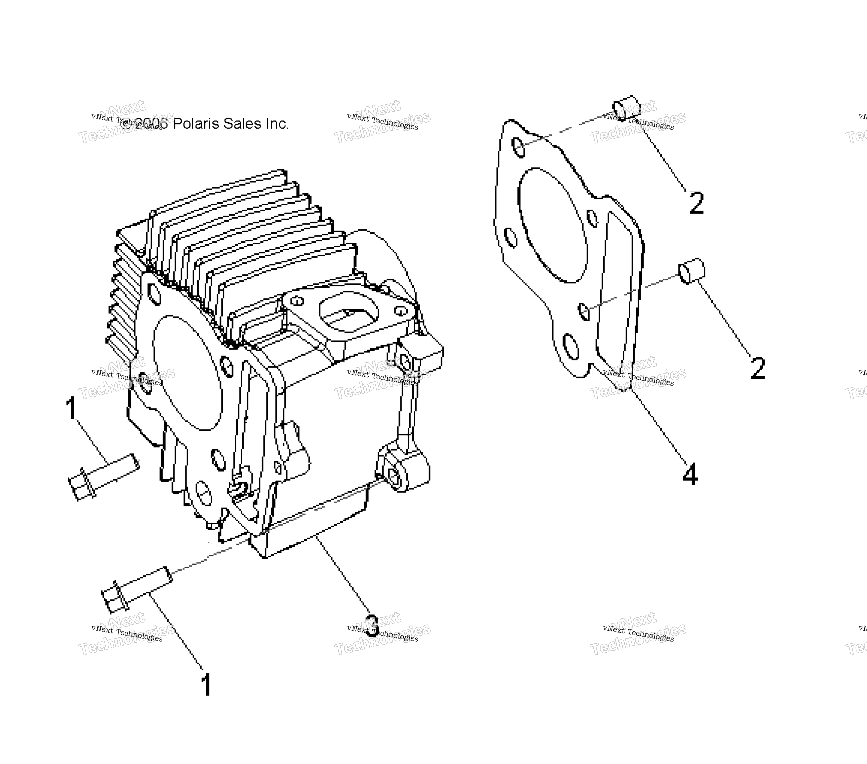 Двигатель, цилиндр
