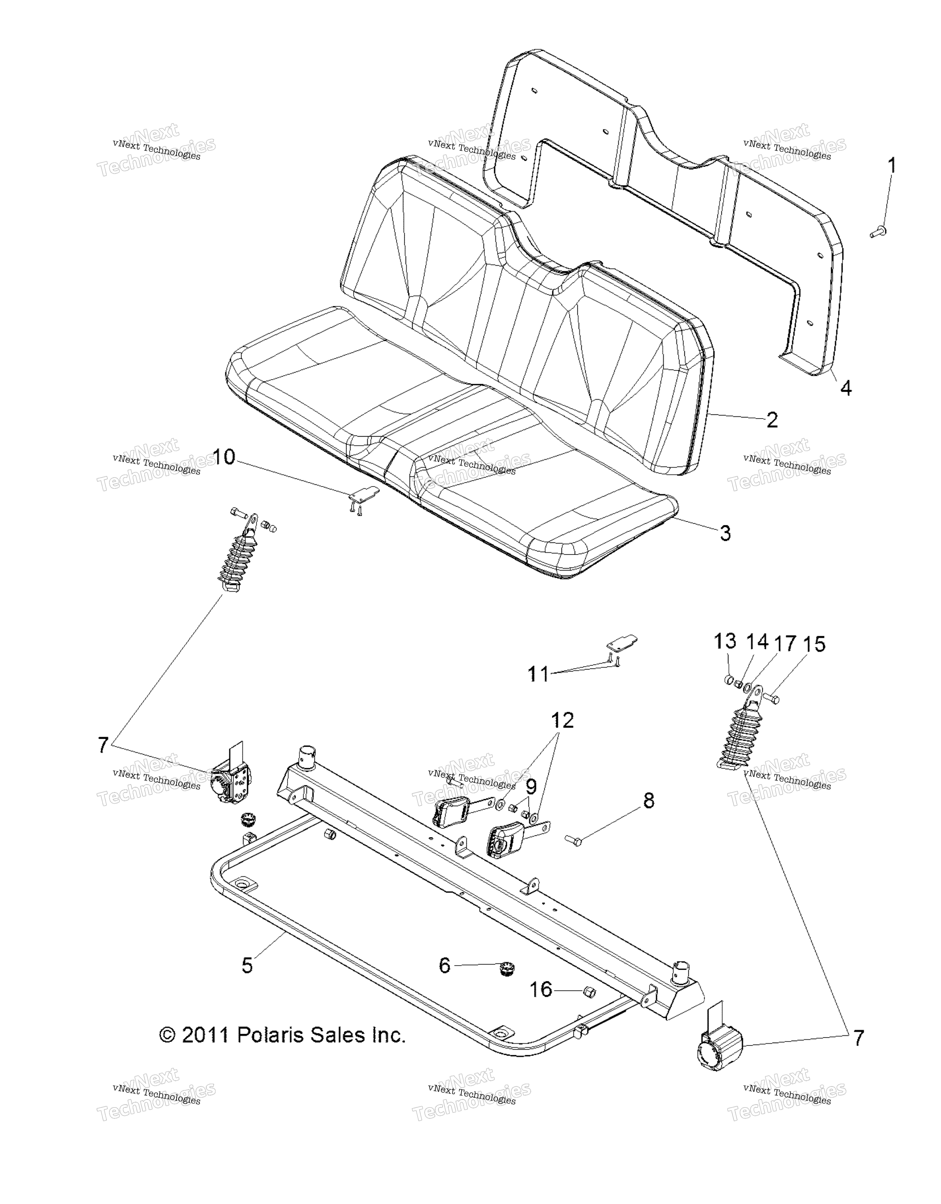 Кузов, сиденье And Belts (49Rgrseat12500)