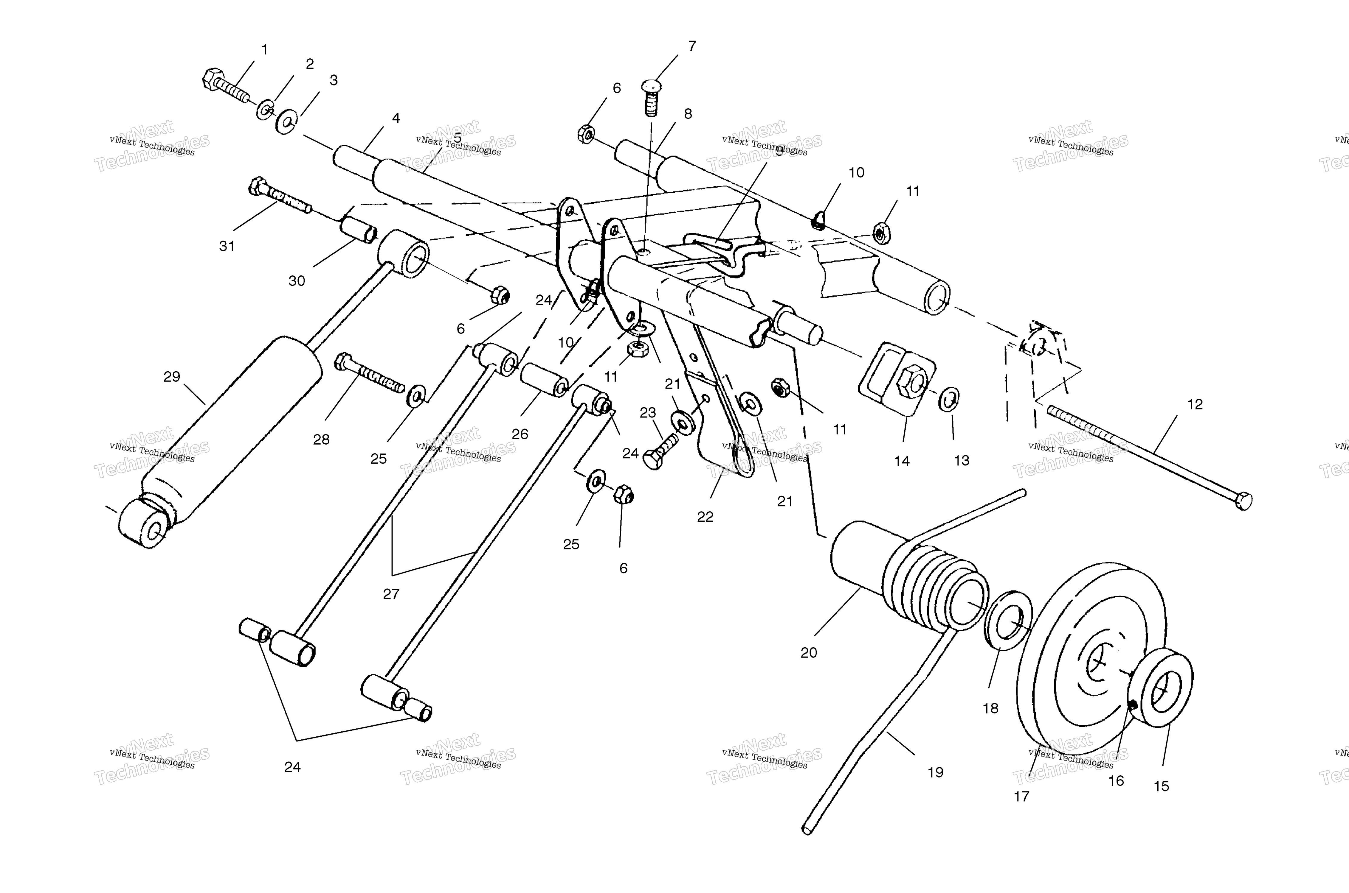 Задняя часть Torque Arm S00sp6es