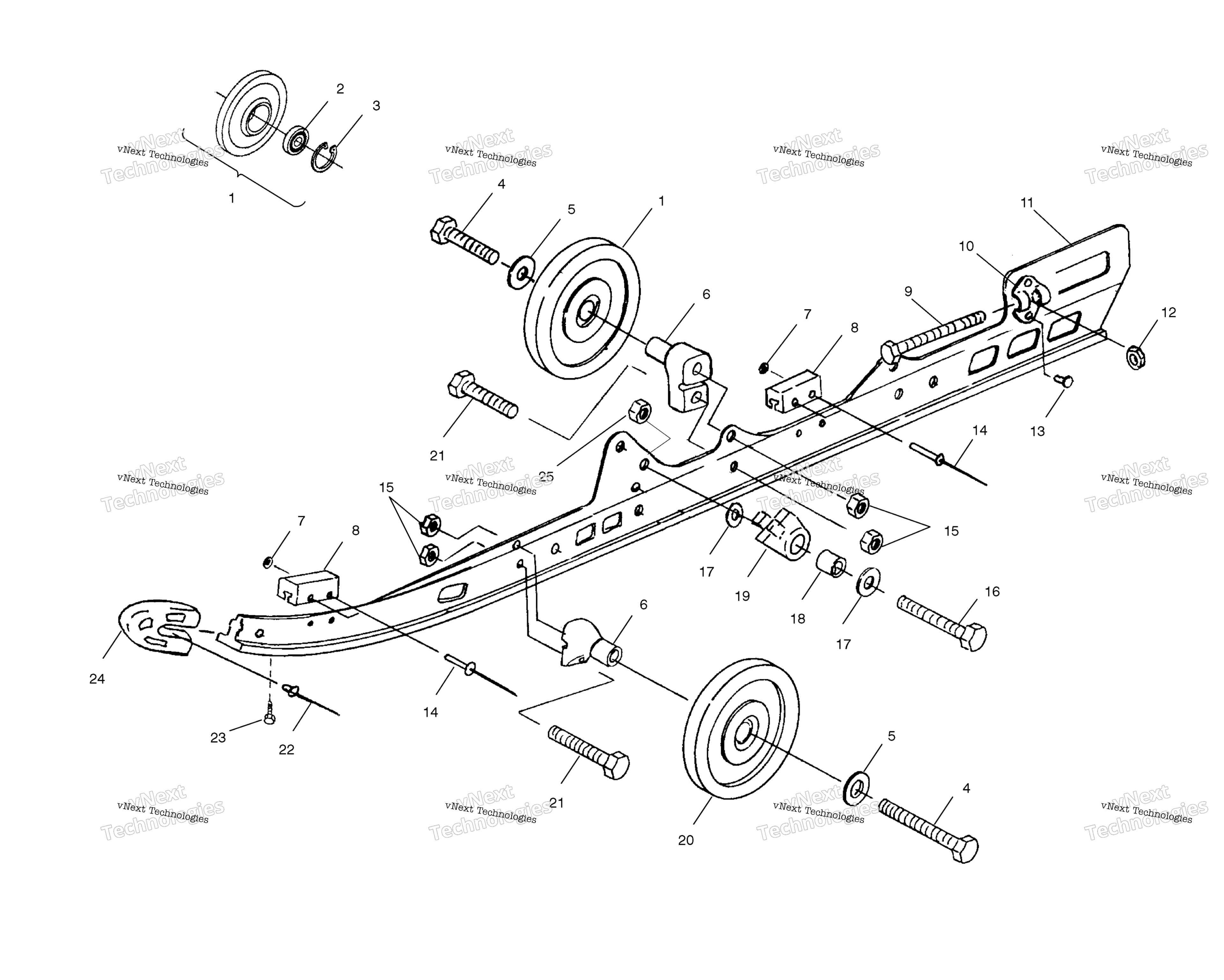 Rail крепление (4953535353B008)