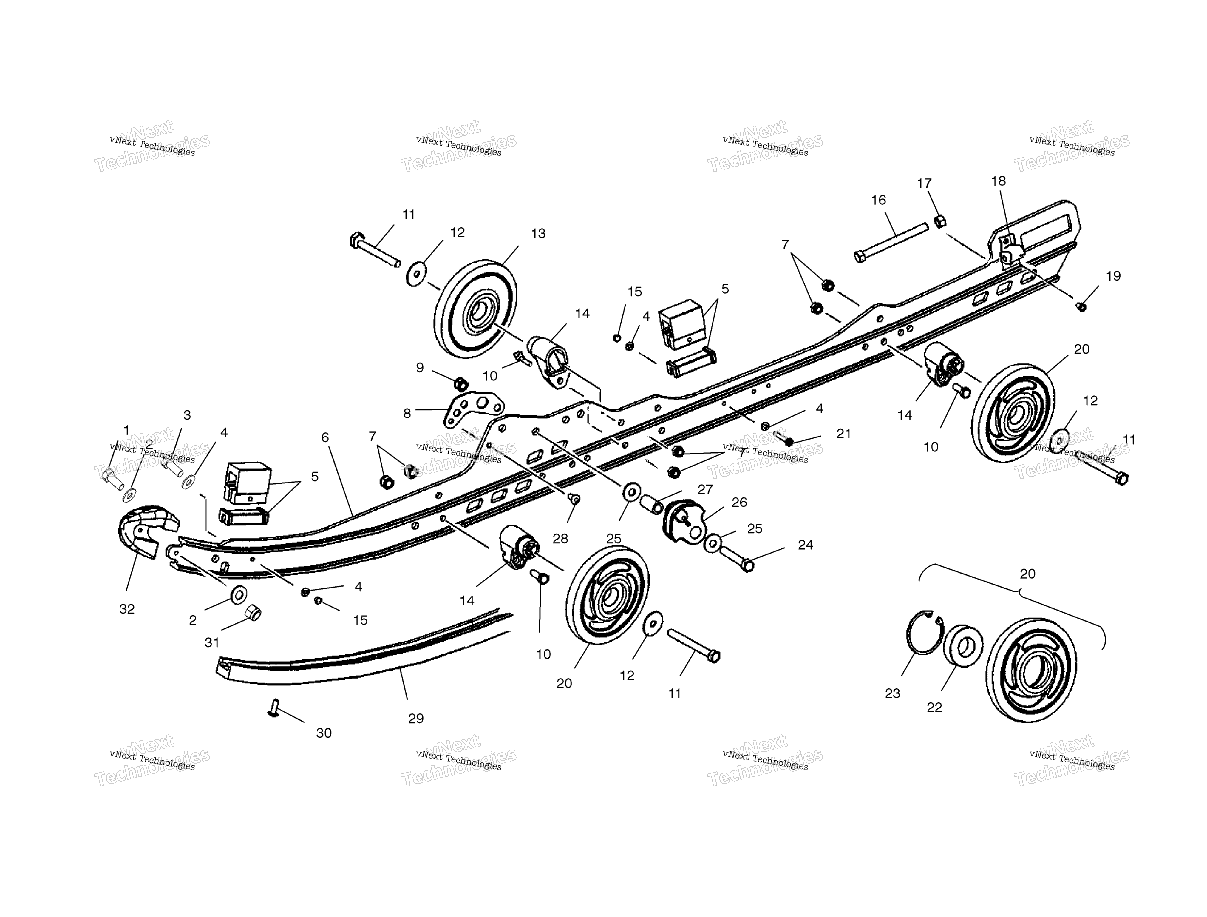 Rail крепление S02nj7cs / Csa (4970567056B08)