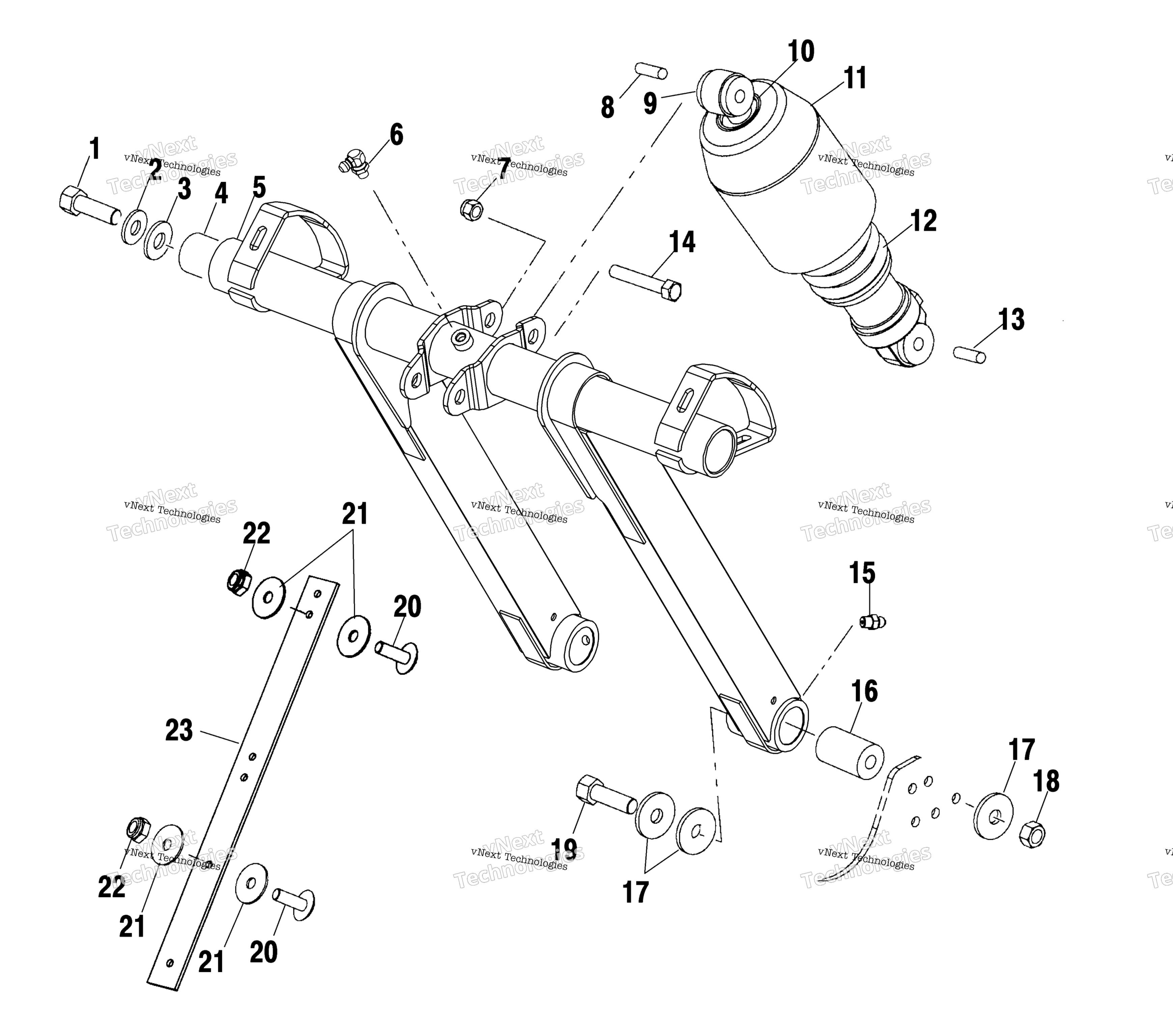 Передняя часть Torque Arm (4973427342B10)