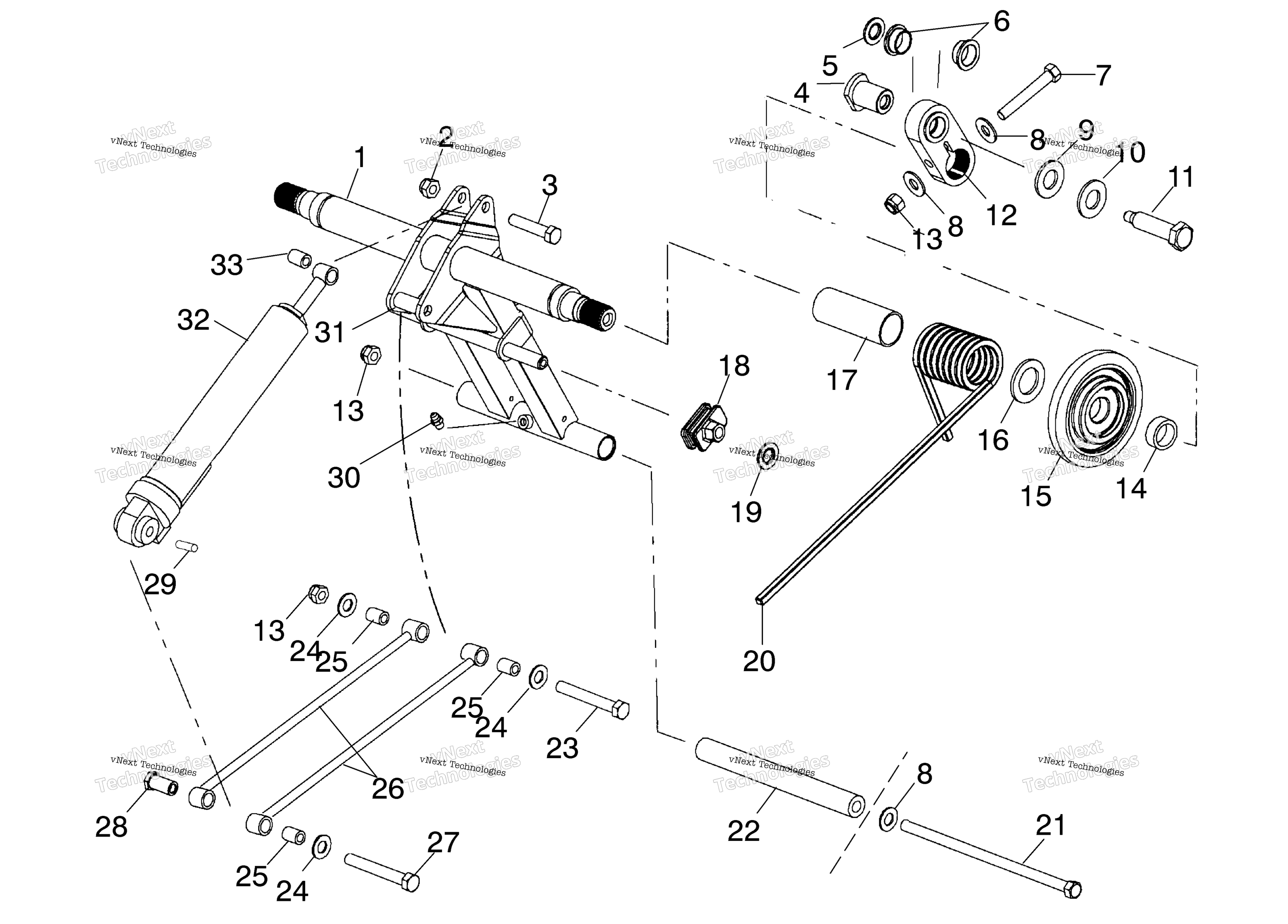 задний Torque Arm (4973447344B11)