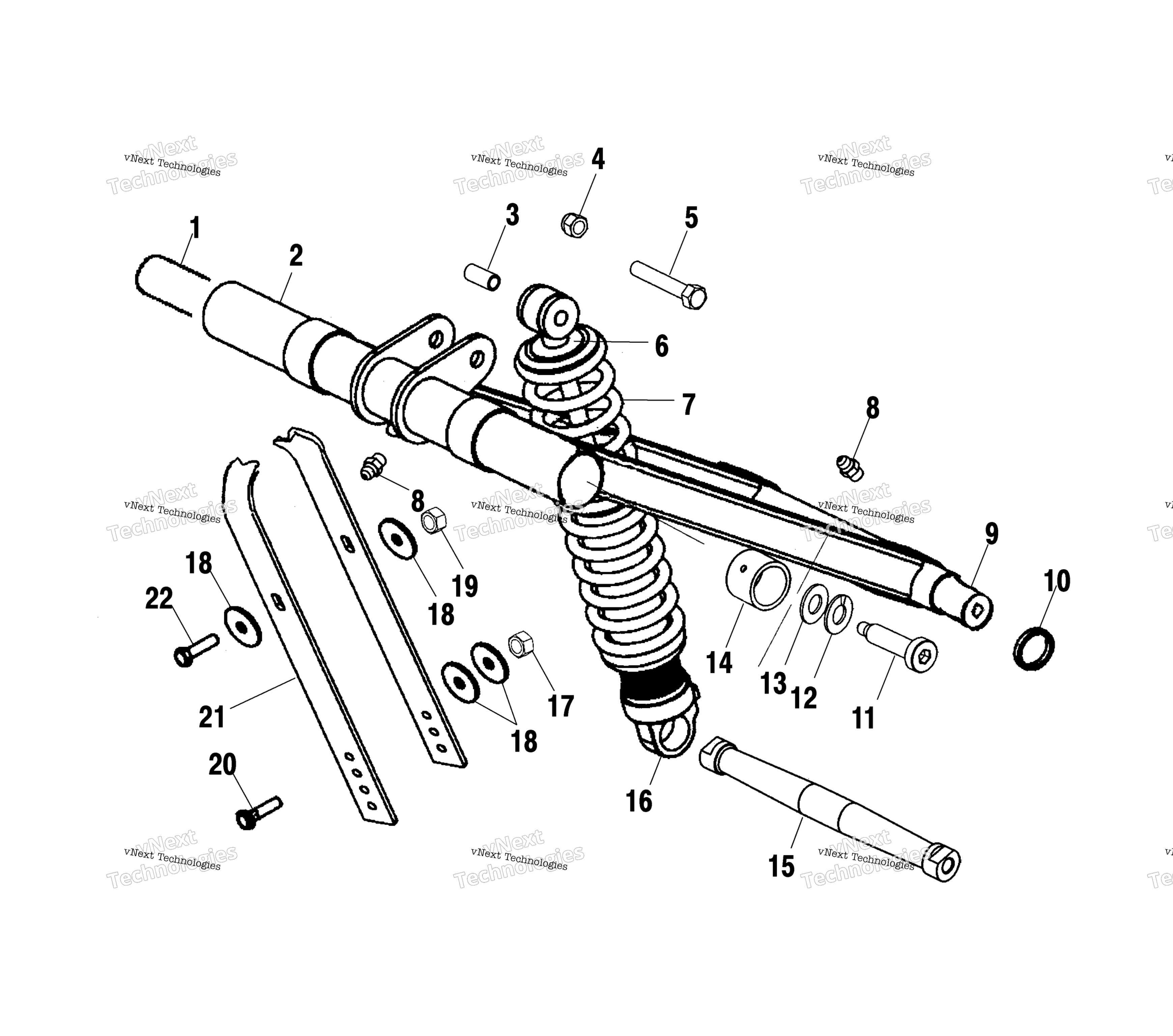 Передняя часть Torque Arm (4973427342B14)