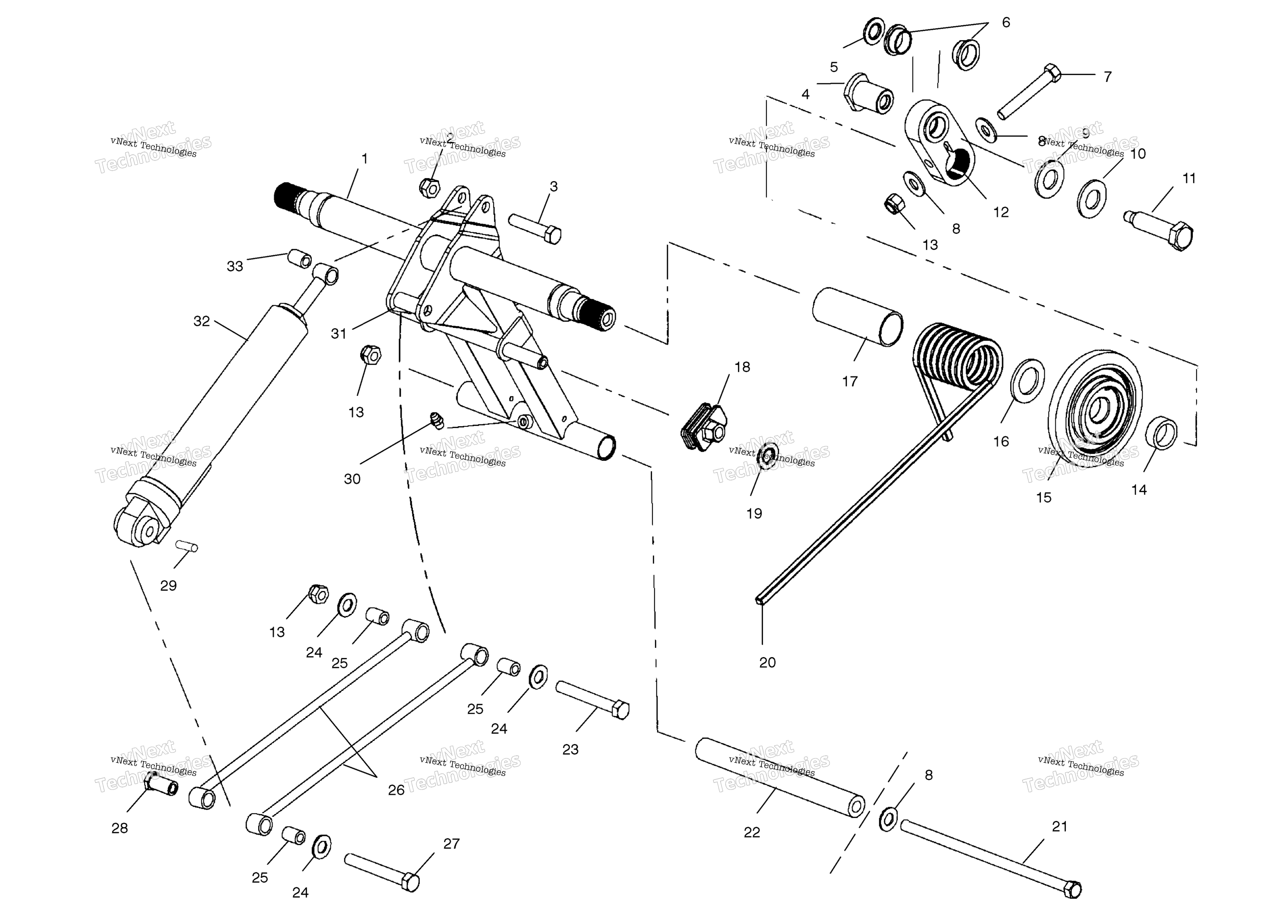 задний Torque Arm / Csa / Csb (4973467346B11)