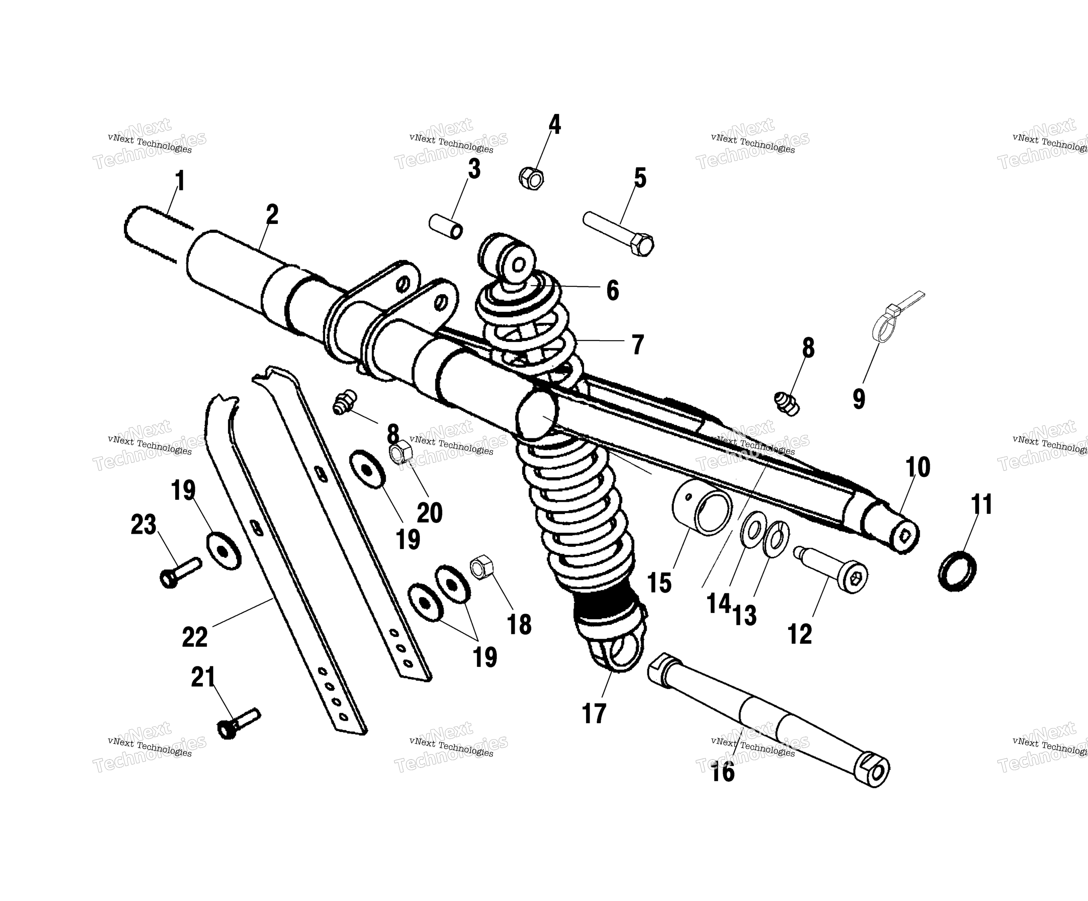 Передняя часть Torque Arm S03nf5bs (4977807780B11)